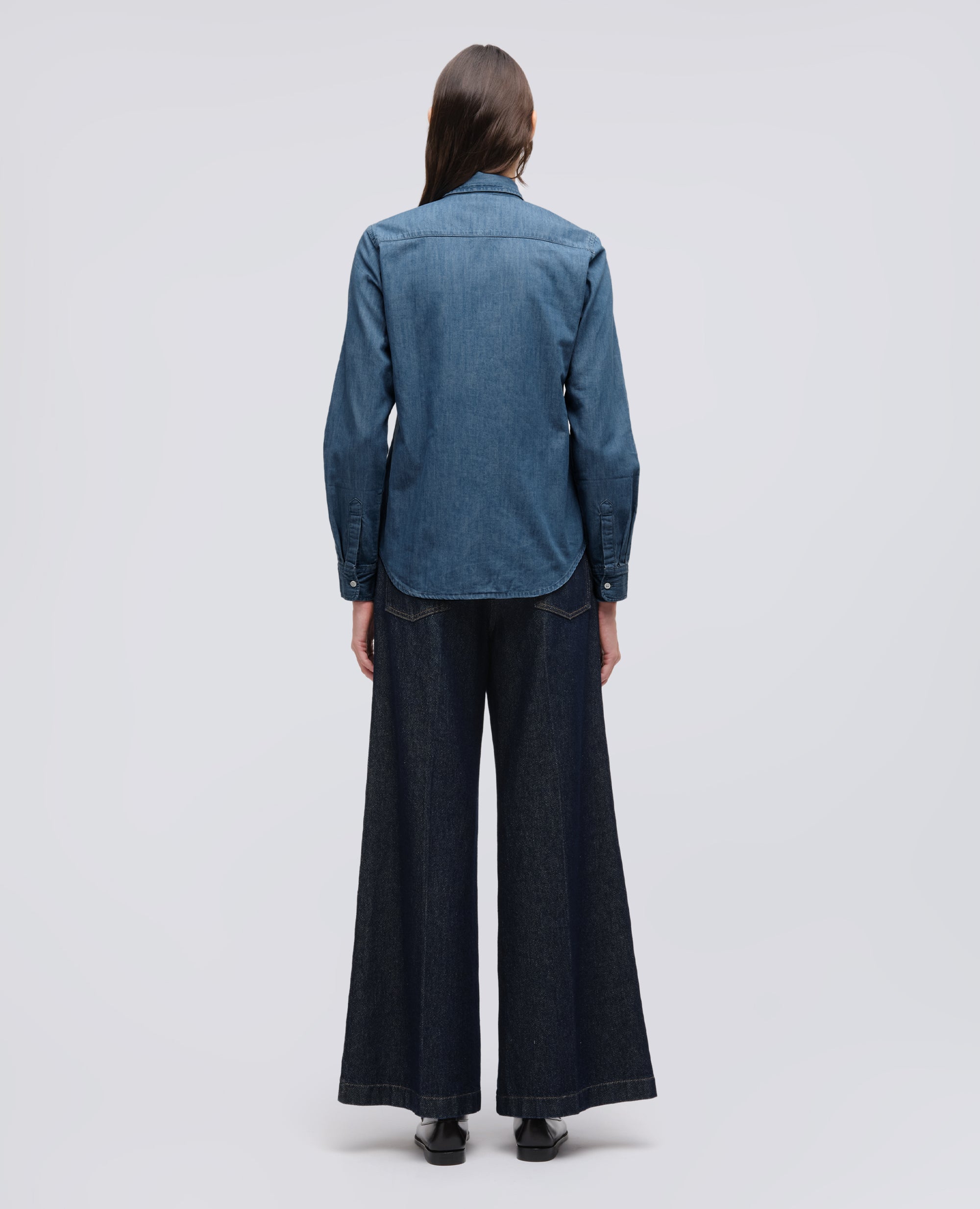 CAMICIA IN DENIM - BLU - ASPESI
