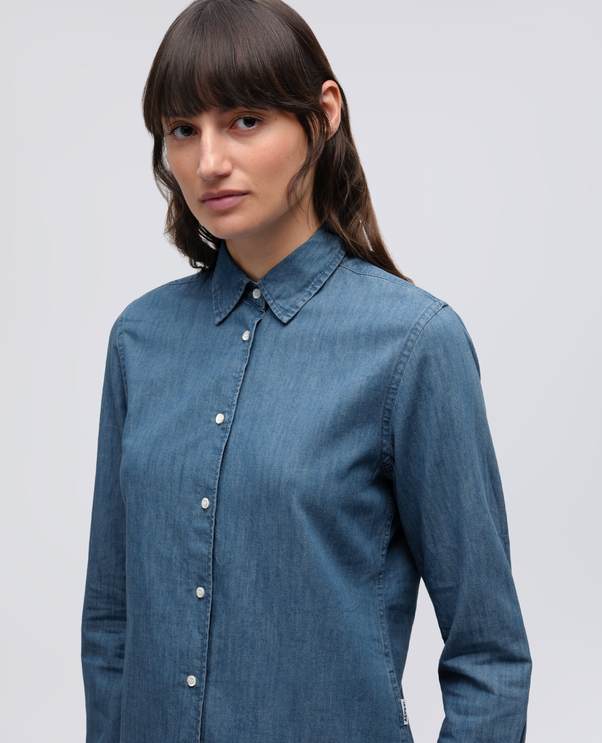 CAMICIA IN DENIM - BLU - ASPESI