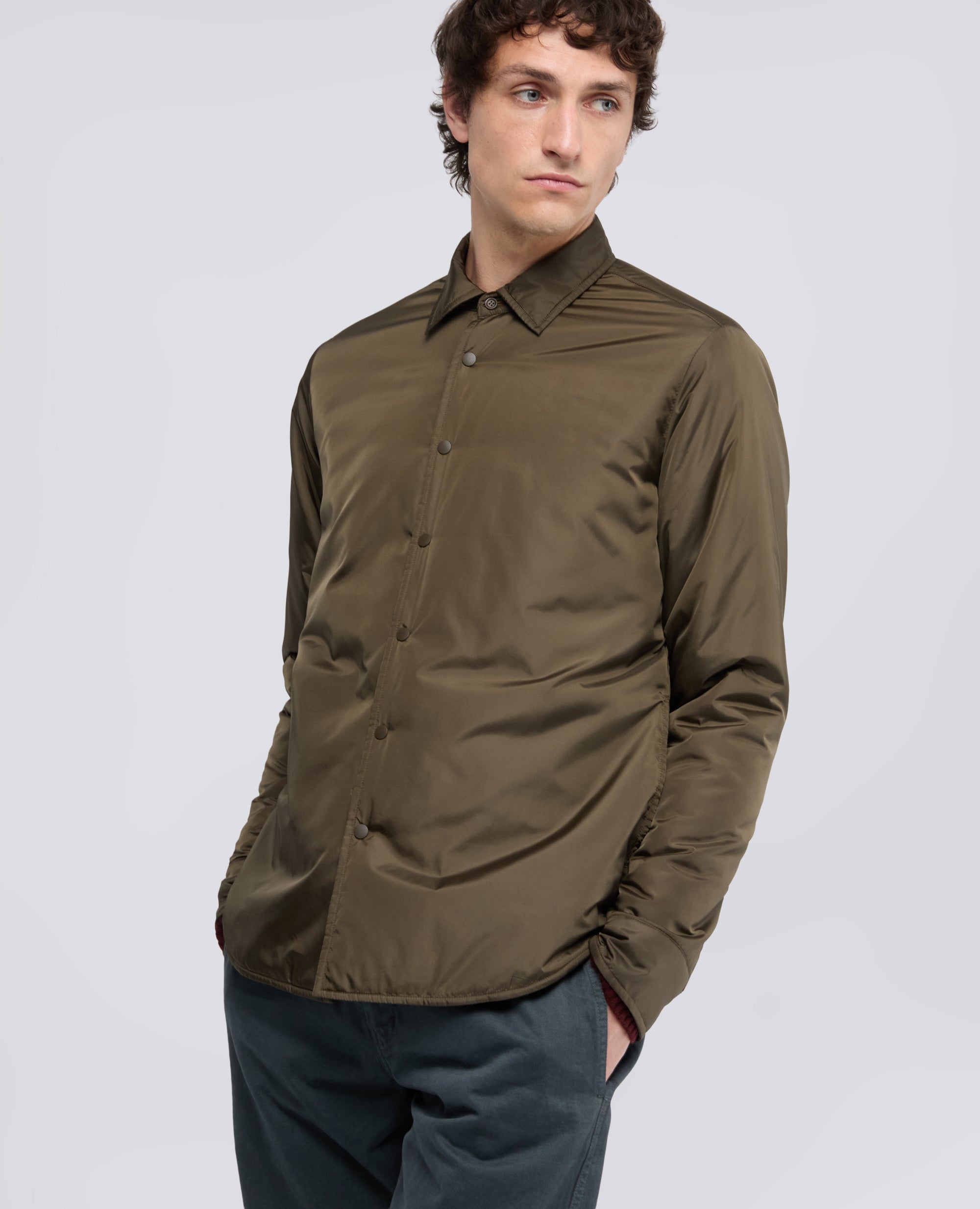OVERSHIRT IN NYLON IDROREPELLENTE - VERDE - ASPESI