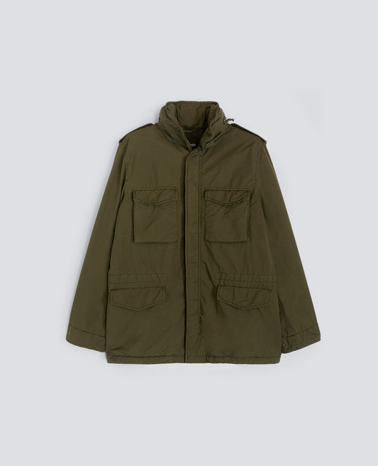 FIELD JACKET NEW CAMP IN NYLON TINTO CAPO - VERDE - ASPESI