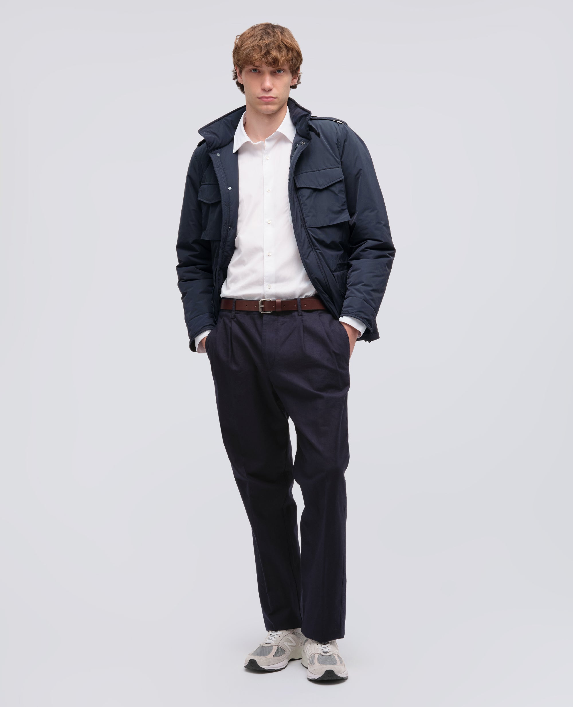 FIELD JACKET MINI FIELD WINDJACKE AUS NYLON - BLU - ASPESI