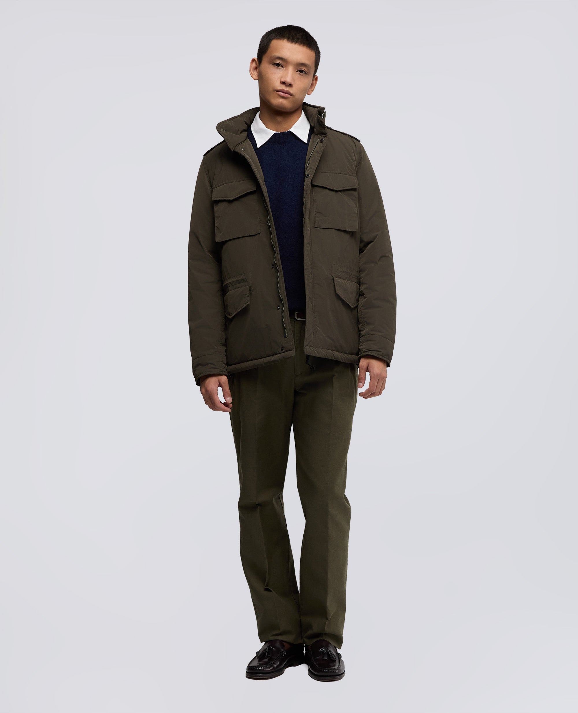 FIELD JACKET MINI FIELD VENTO IN NYLON - VERDE - ASPESI