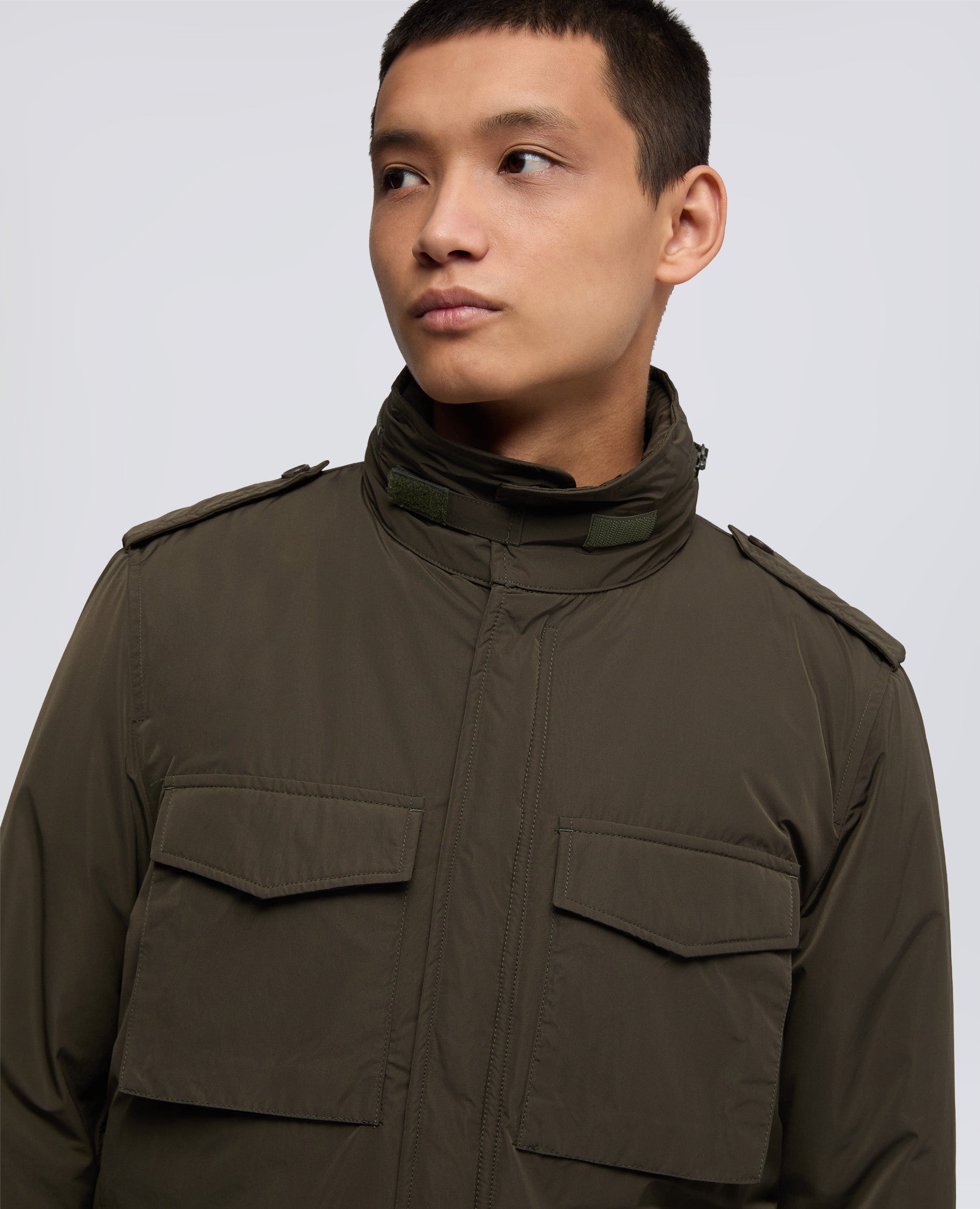 FIELD JACKET MINI FIELD VENTO IN NYLON - VERDE - ASPESI