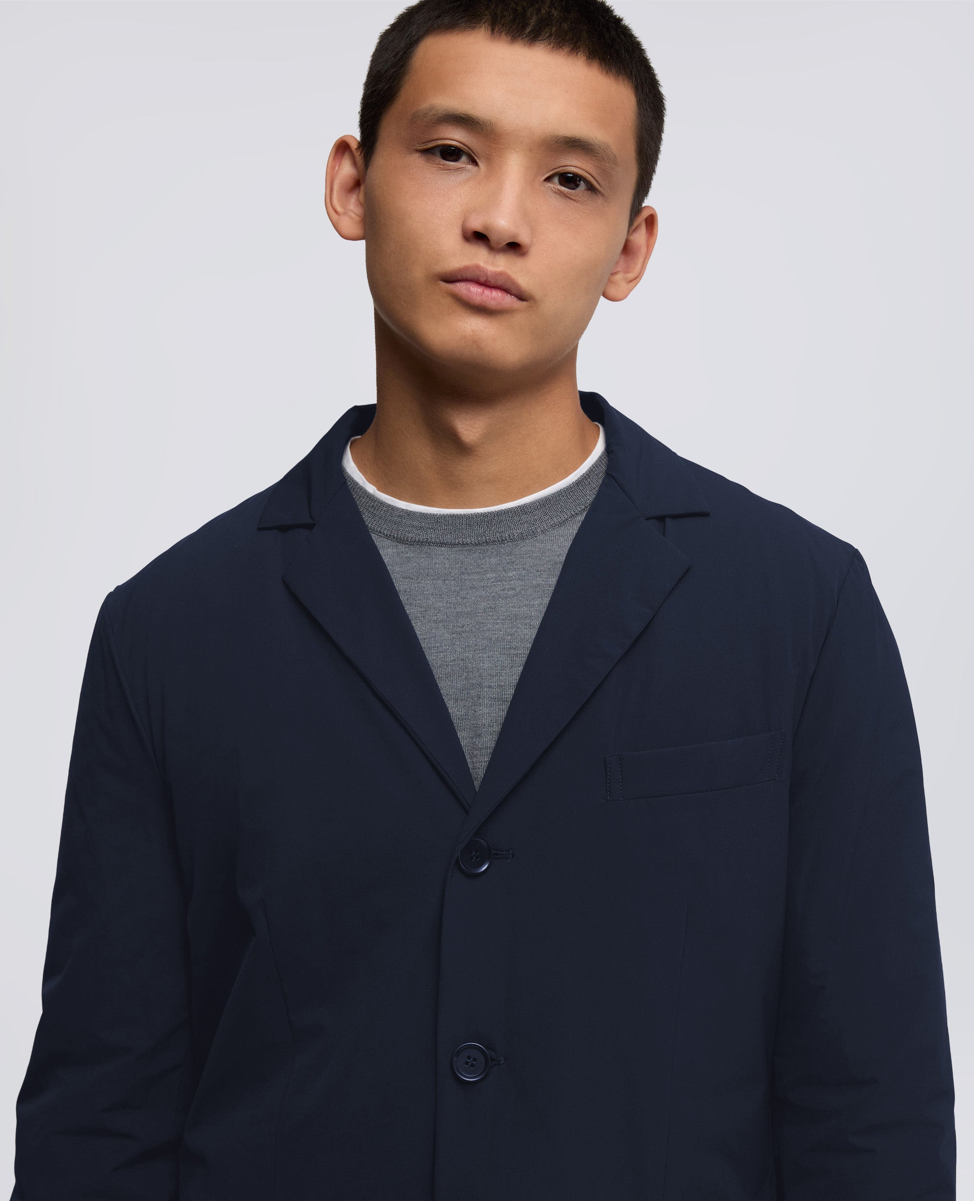 GIACCA IN NYLON - BLU - ASPESI