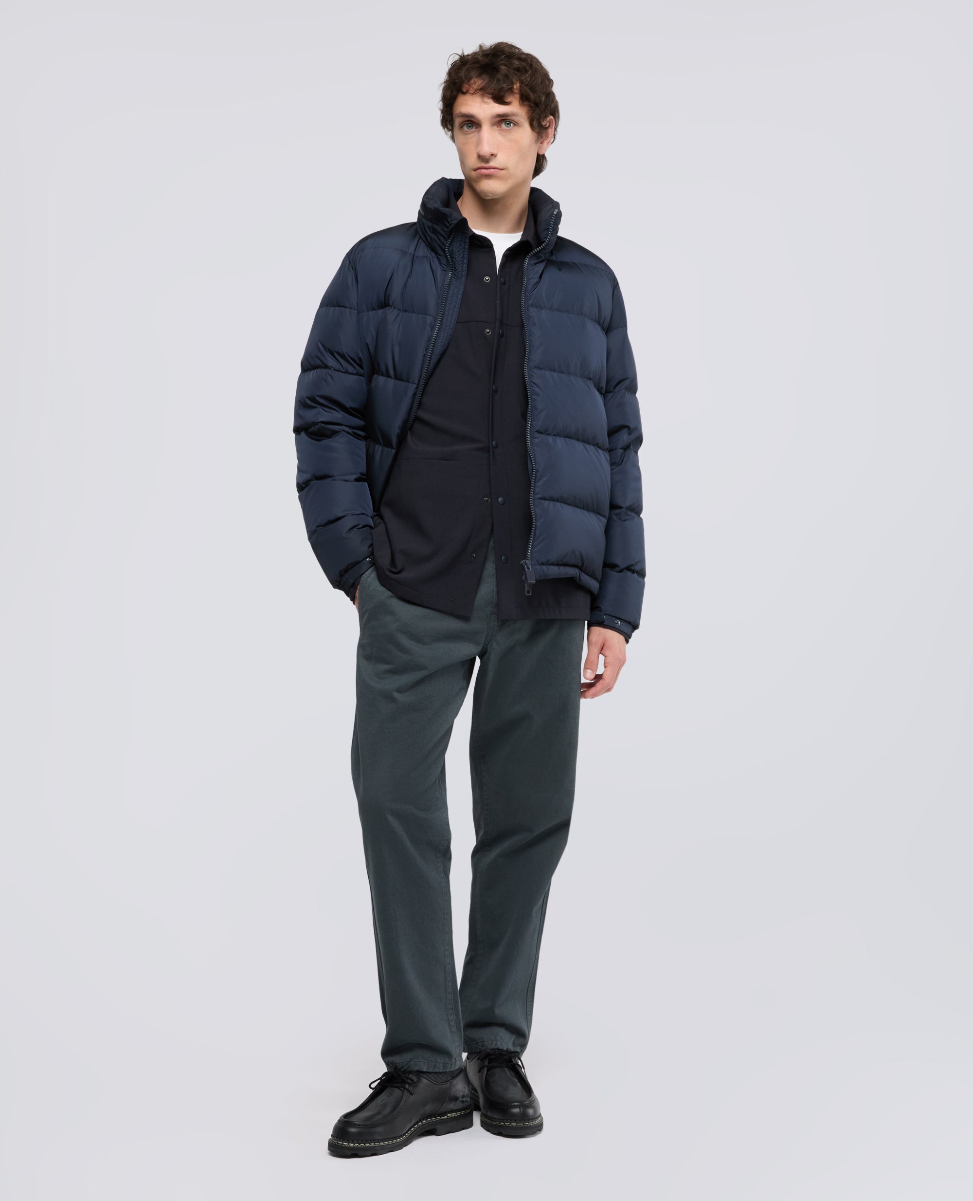 PIUMINO POCOELASTICO RE IN NYLON - BLU - ASPESI