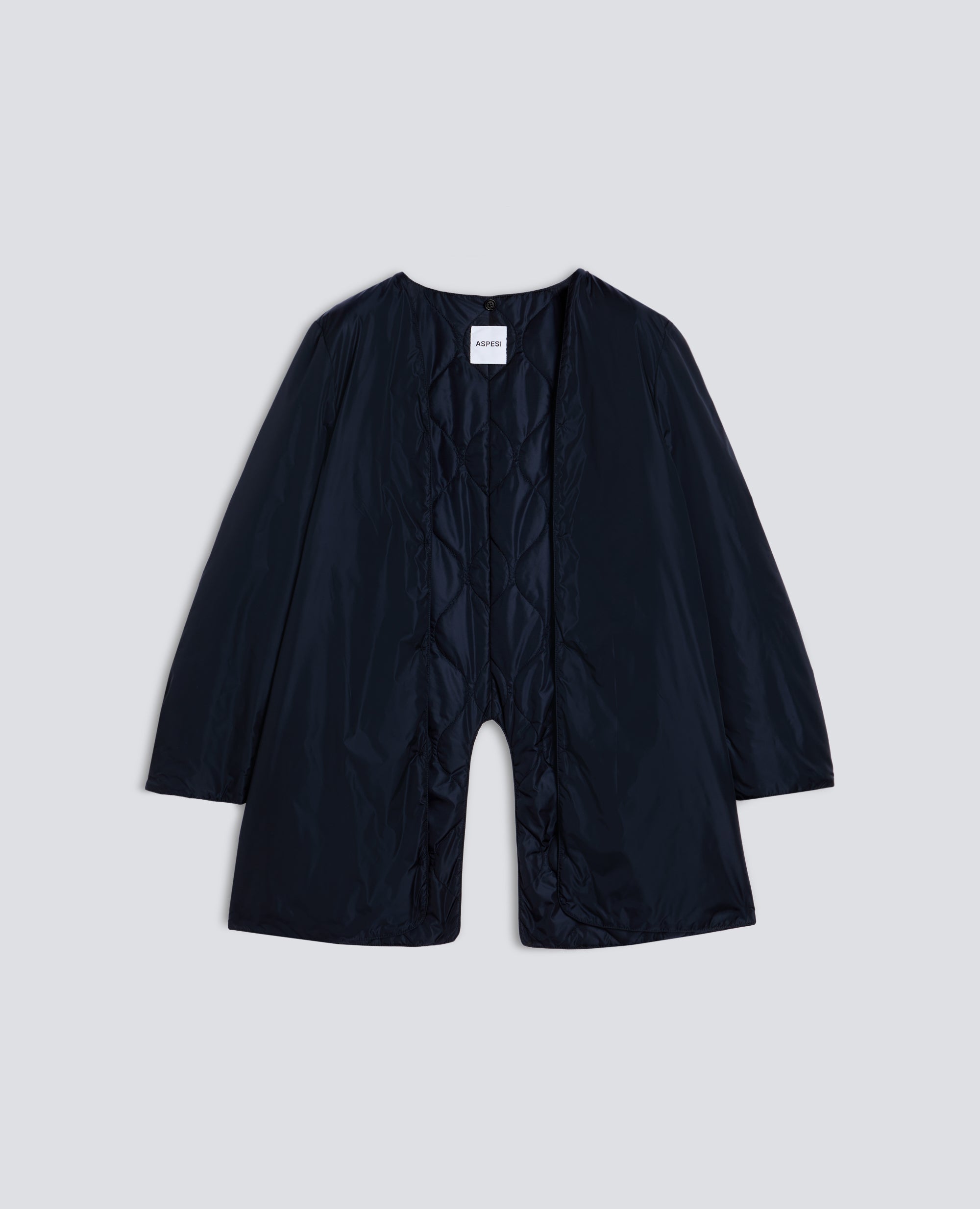 IMPERMEABILE IN POLIESTERE E NYLON COMPATTO - BLU - ASPESI