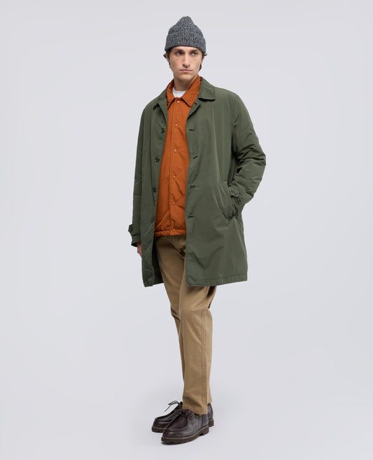 IMPERMEABILE IN POLIESTERE E NYLON COMPATTO - VERDE - ASPESI