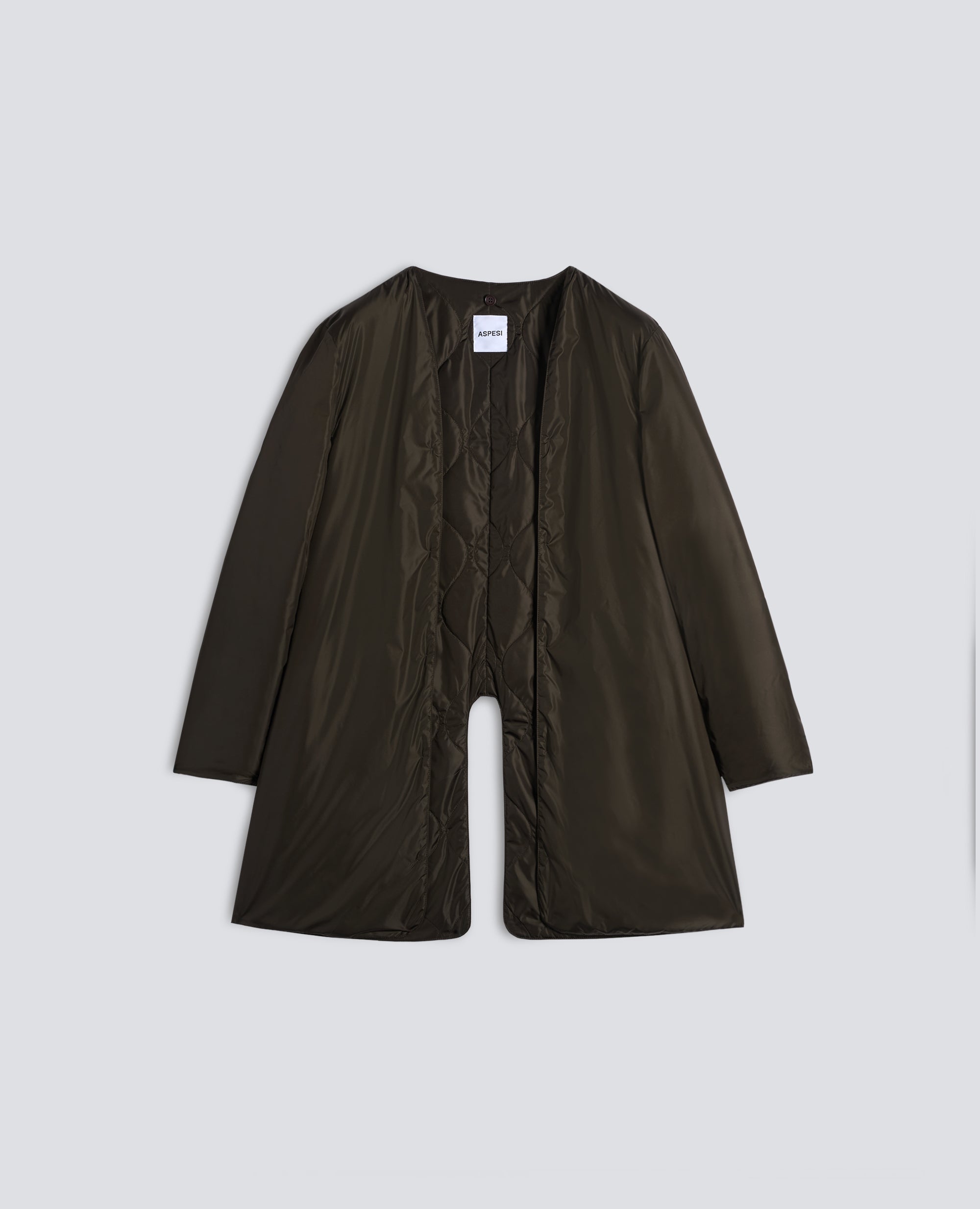 IMPERMEABLE DE POLIESTER Y NYLON COMPACTO - VERDE - ASPESI