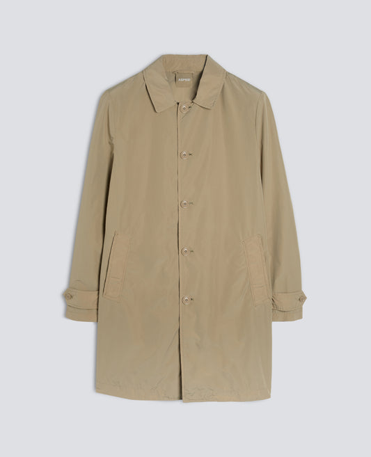 IMPERMEABILE IN POLIESTERE E NYLON COMPATTO - BEIGE - ASPESI