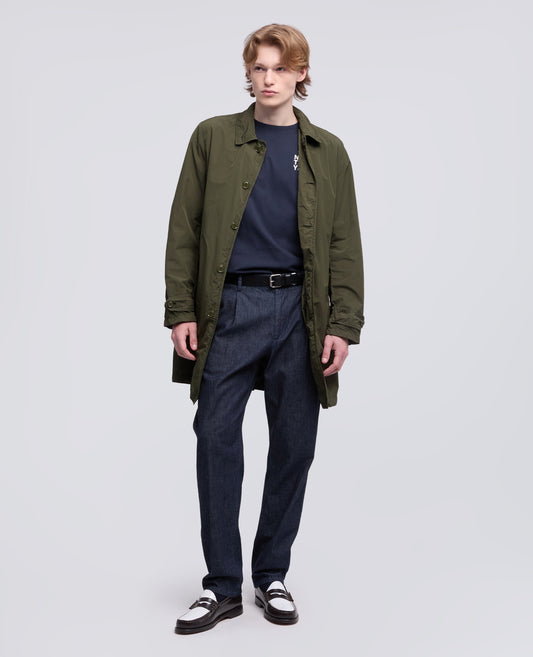 IMPERMEABILE IN POLIESTERE E NYLON COMPATTO - VERDE - ASPESI