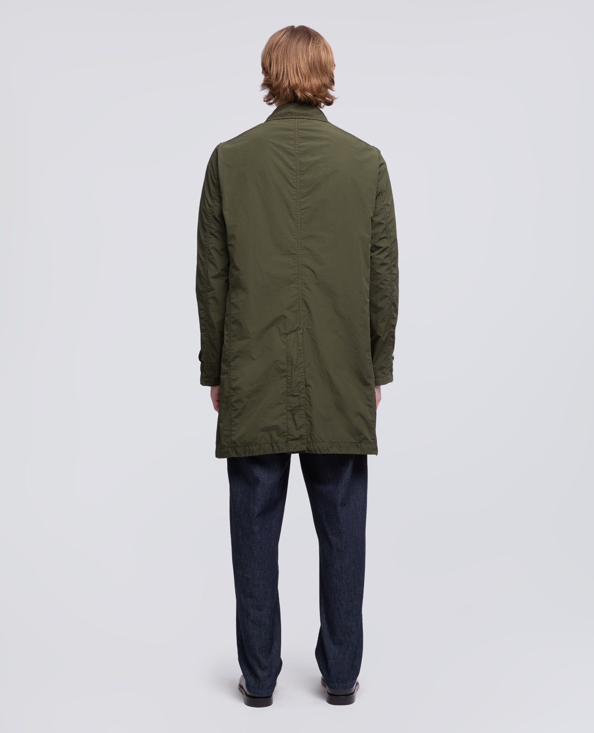 IMPERMEABILE IN POLIESTERE E NYLON COMPATTO - VERDE - ASPESI