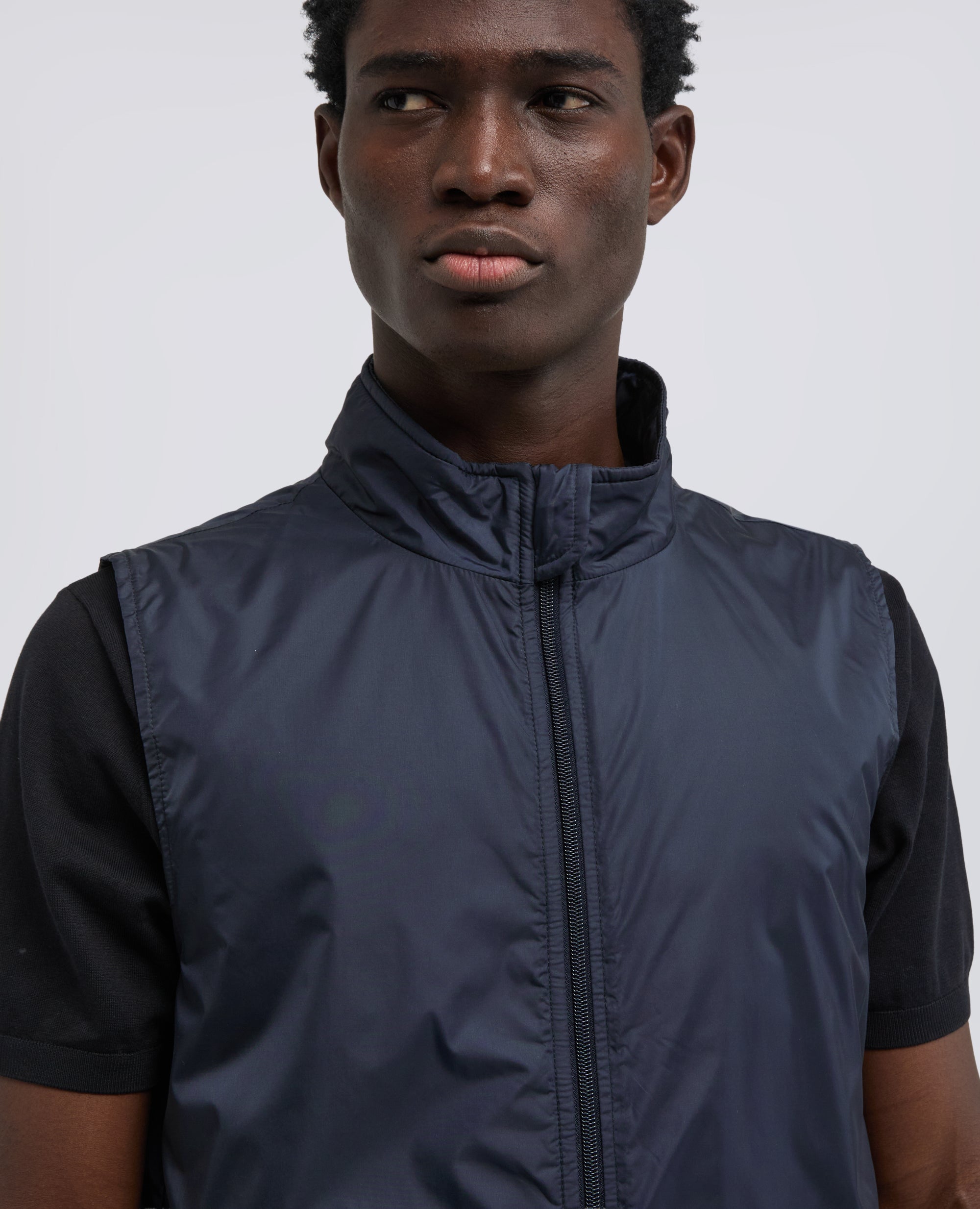 GILET VERNES IN NYLON - BLU - ASPESI