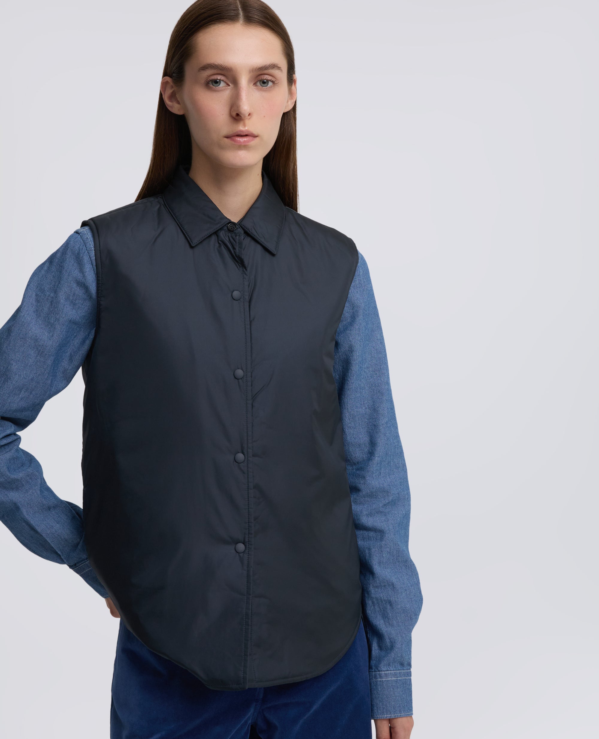 NYLON DOT VEST - BLU - ASPESI
