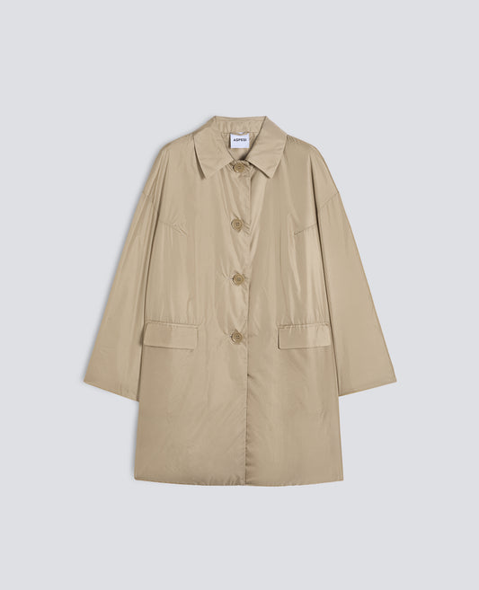 CAPPOTTO TEENA IN NYLON - BEIGE - ASPESI