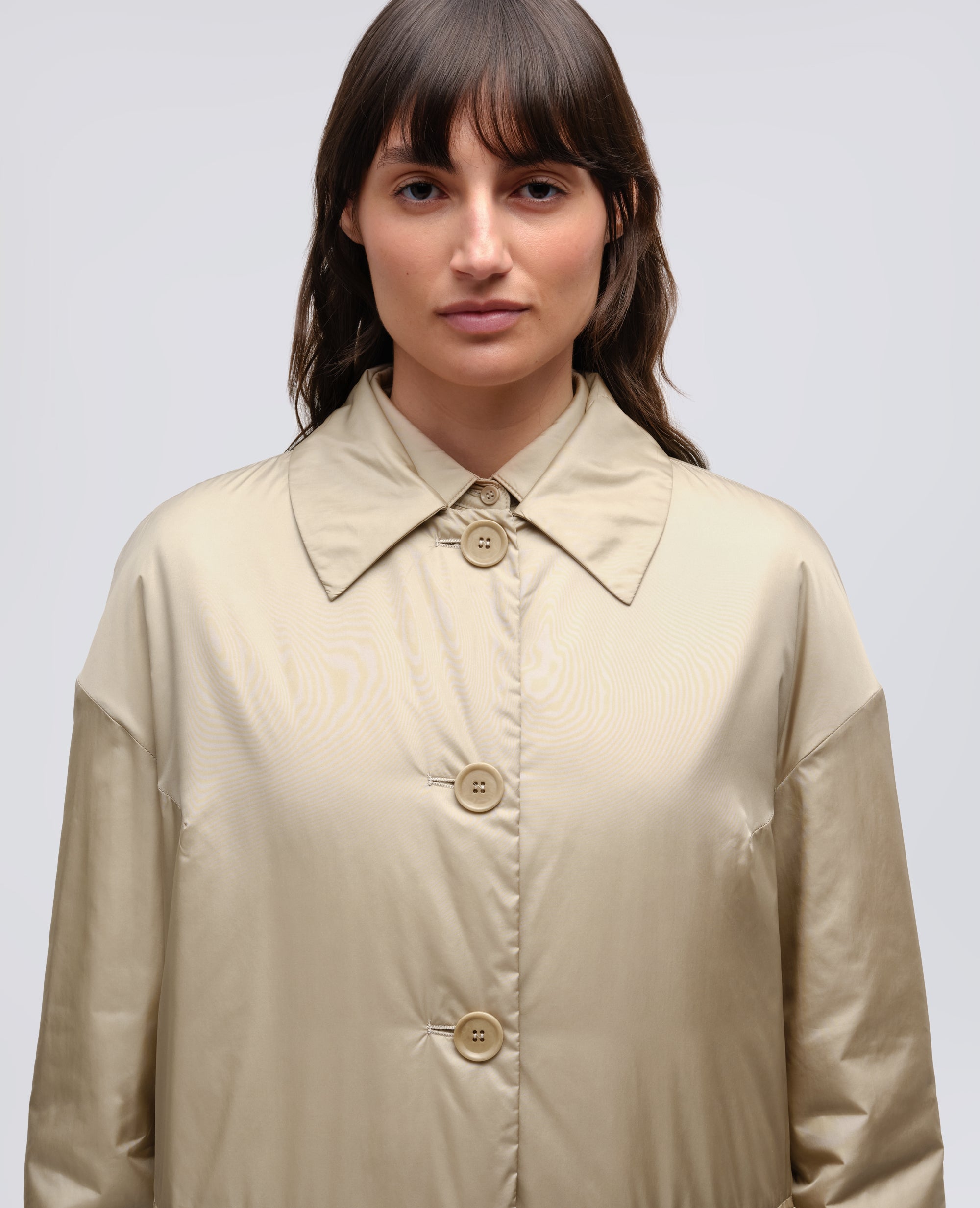 CAPPOTTO TEENA IN NYLON - BEIGE - ASPESI