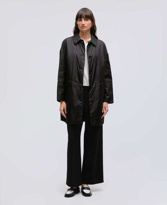 CAPPOTTO TEENA IN NYLON - NERO - ASPESI