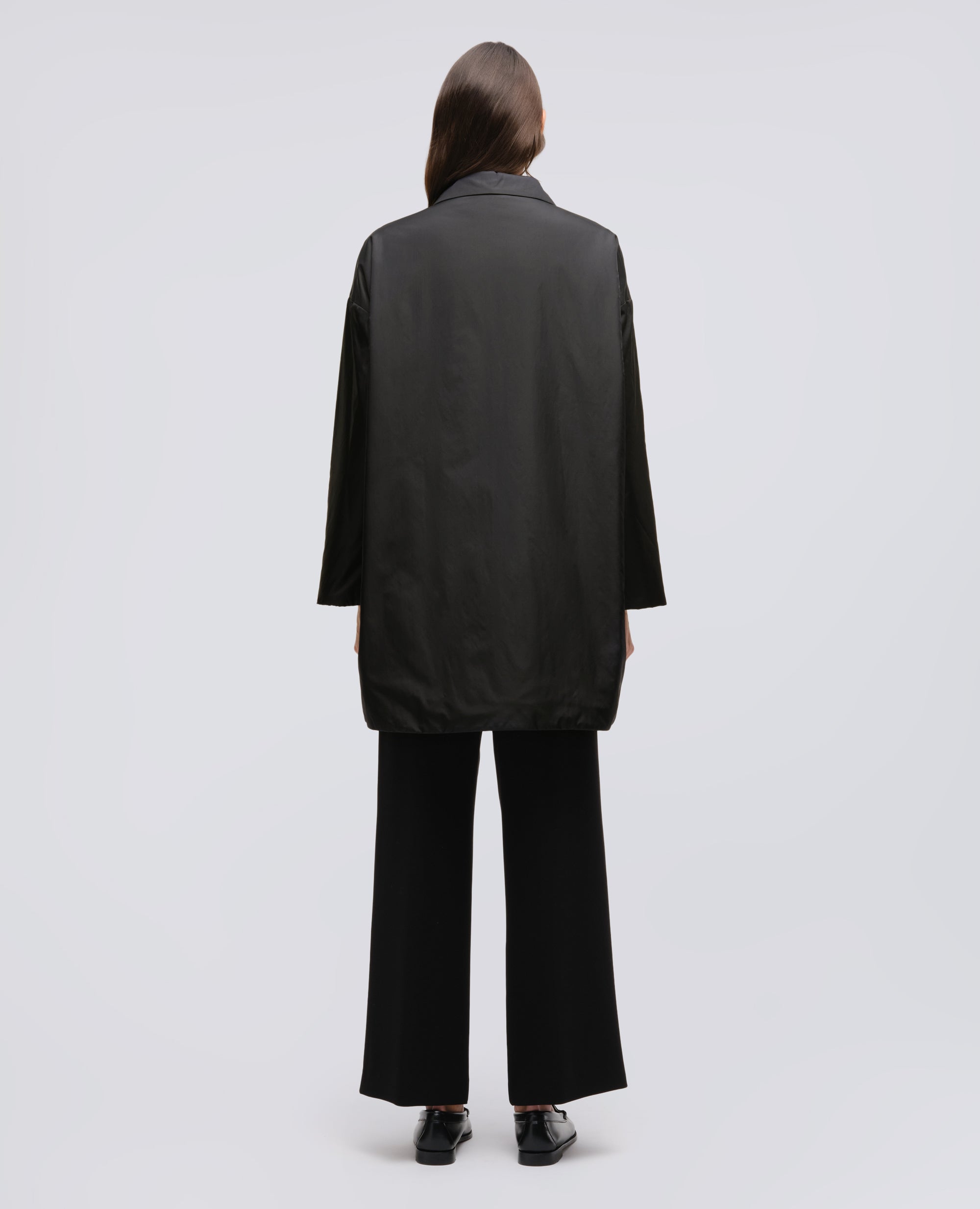 CAPPOTTO TEENA IN NYLON - NERO - ASPESI