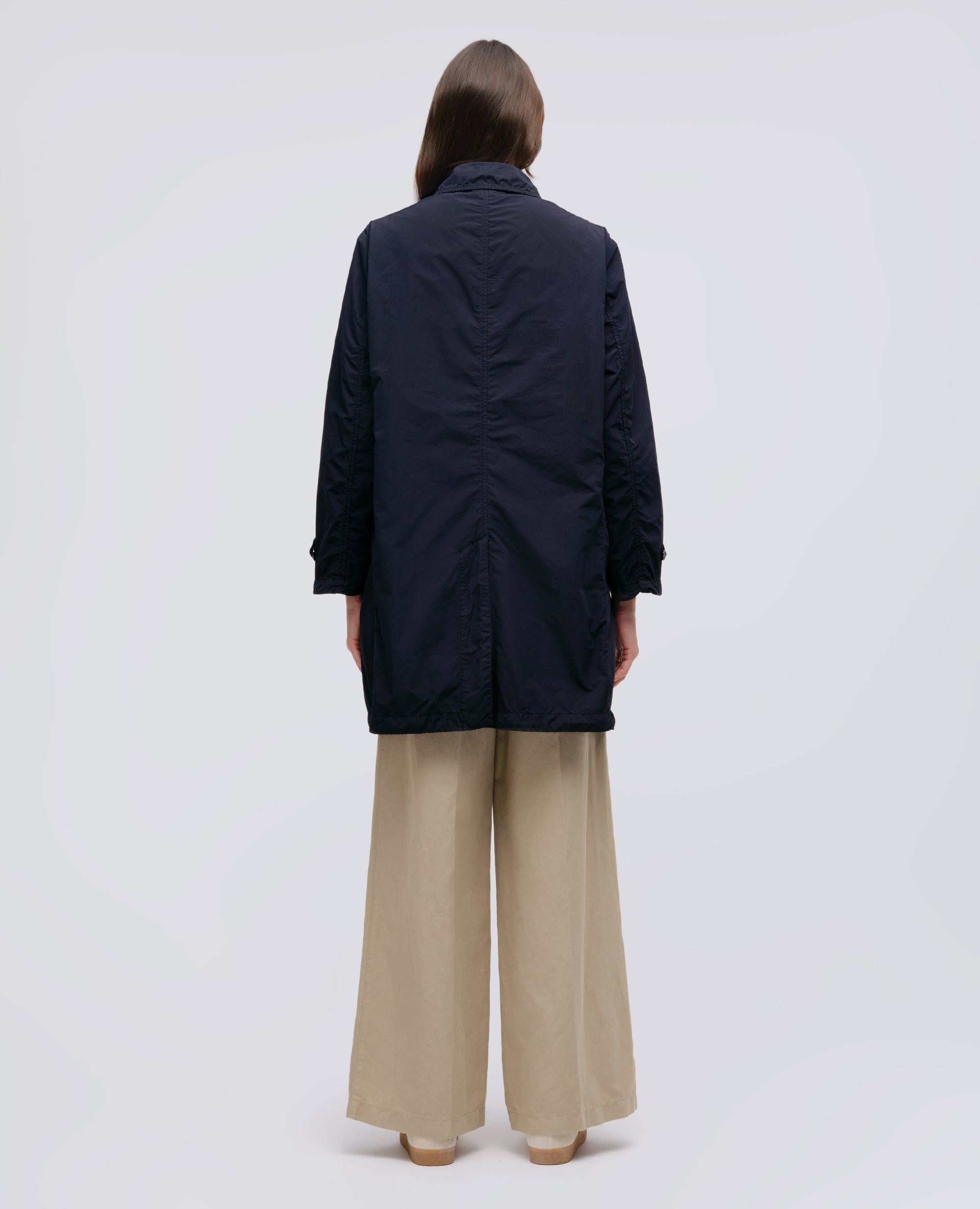 IMPERMEABILE IN POLIESTERE E NYLON COMPATTO - BLU - ASPESI