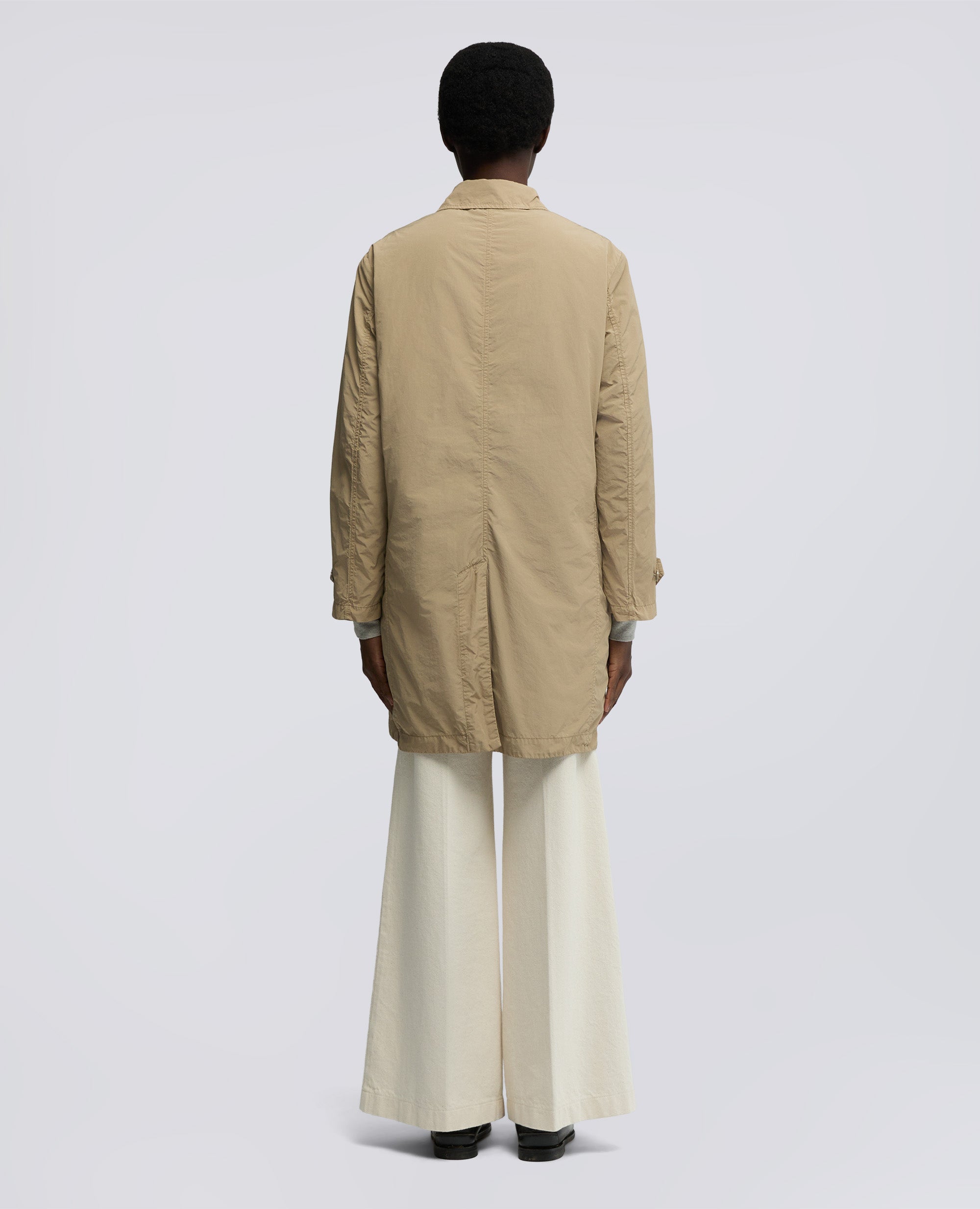 IMPERMEABLE EN POLYESTER ET NYLON COMPACT - BEIGE - ASPESI