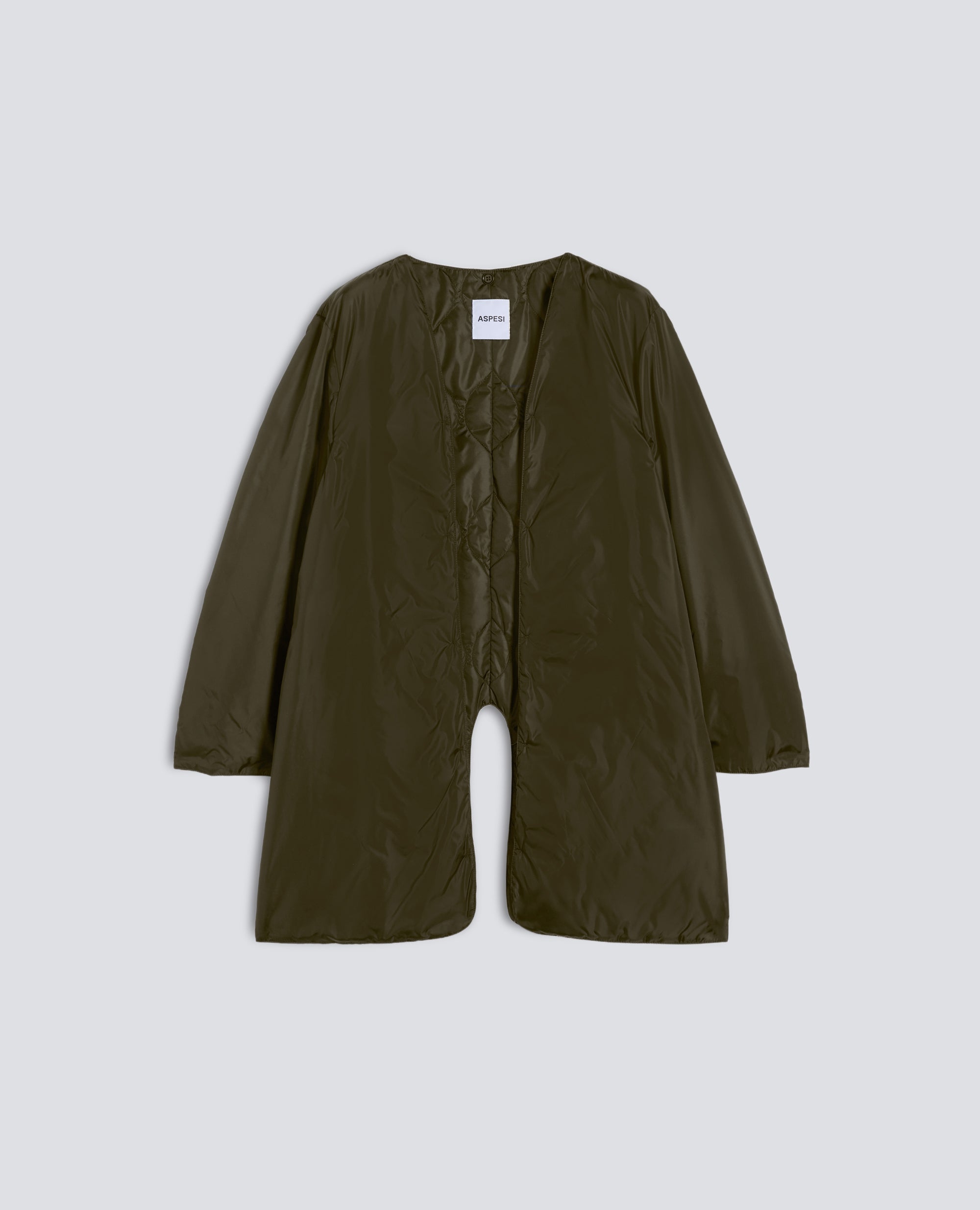 IMPERMEABILE IN POLIESTERE E NYLON COMPATTO - VERDE - ASPESI