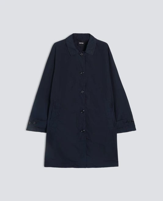 IMPERMEABILE IN POLIESTERE E NYLON COMPATTO - BLU - ASPESI