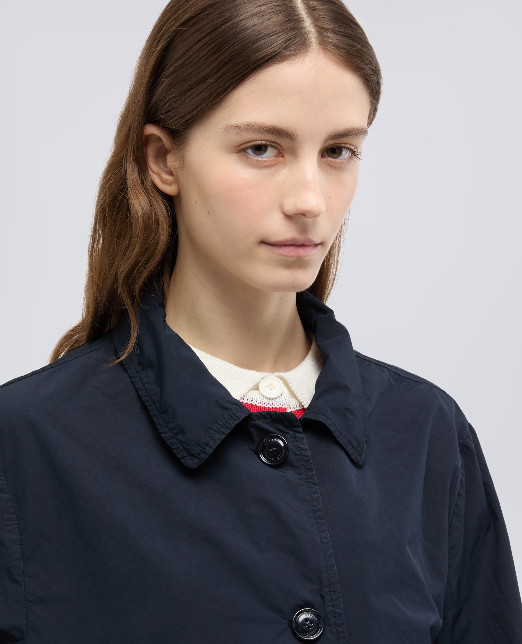 IMPERMEABILE IN POLIESTERE E NYLON COMPATTO - BLU - ASPESI