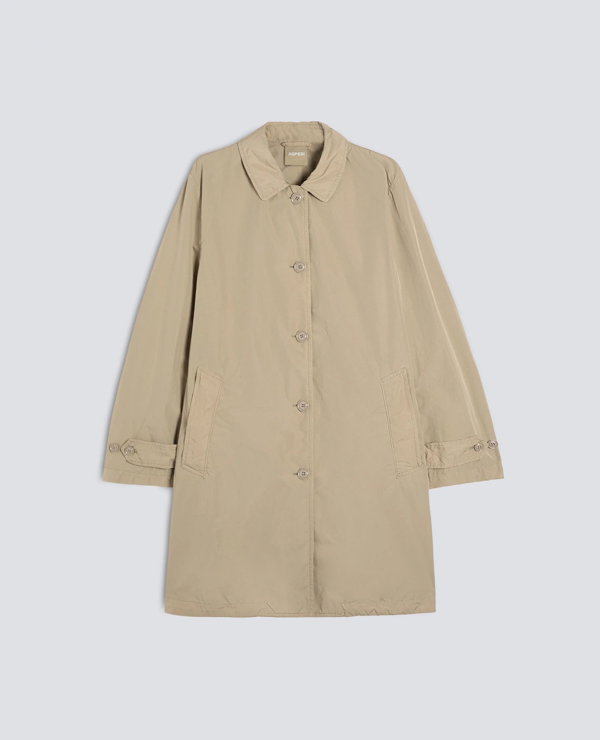 IMPERMEABILE IN POLIESTERE E NYLON COMPATTO - BEIGE - ASPESI