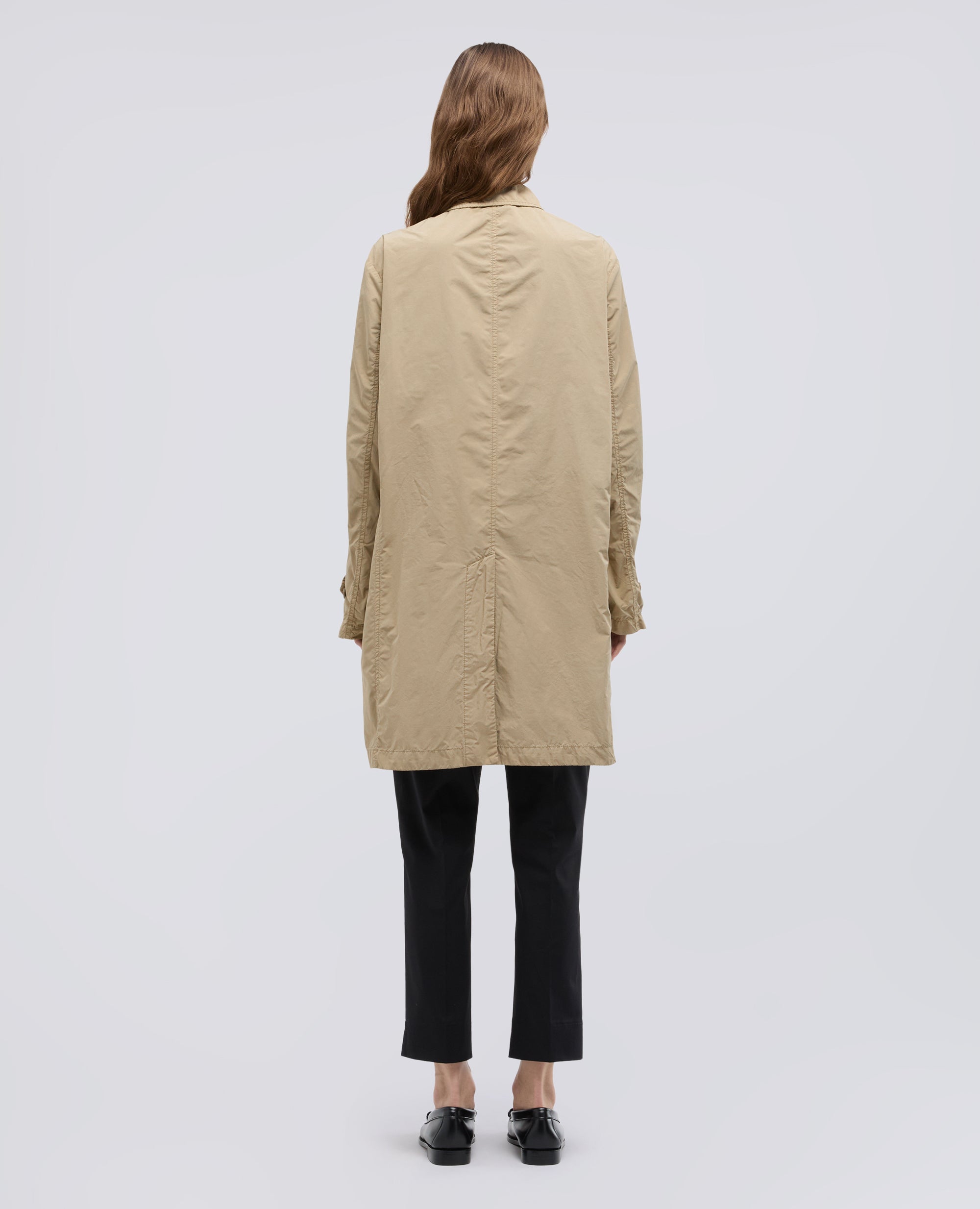 IMPERMEABILE IN POLIESTERE E NYLON COMPATTO - BEIGE - ASPESI