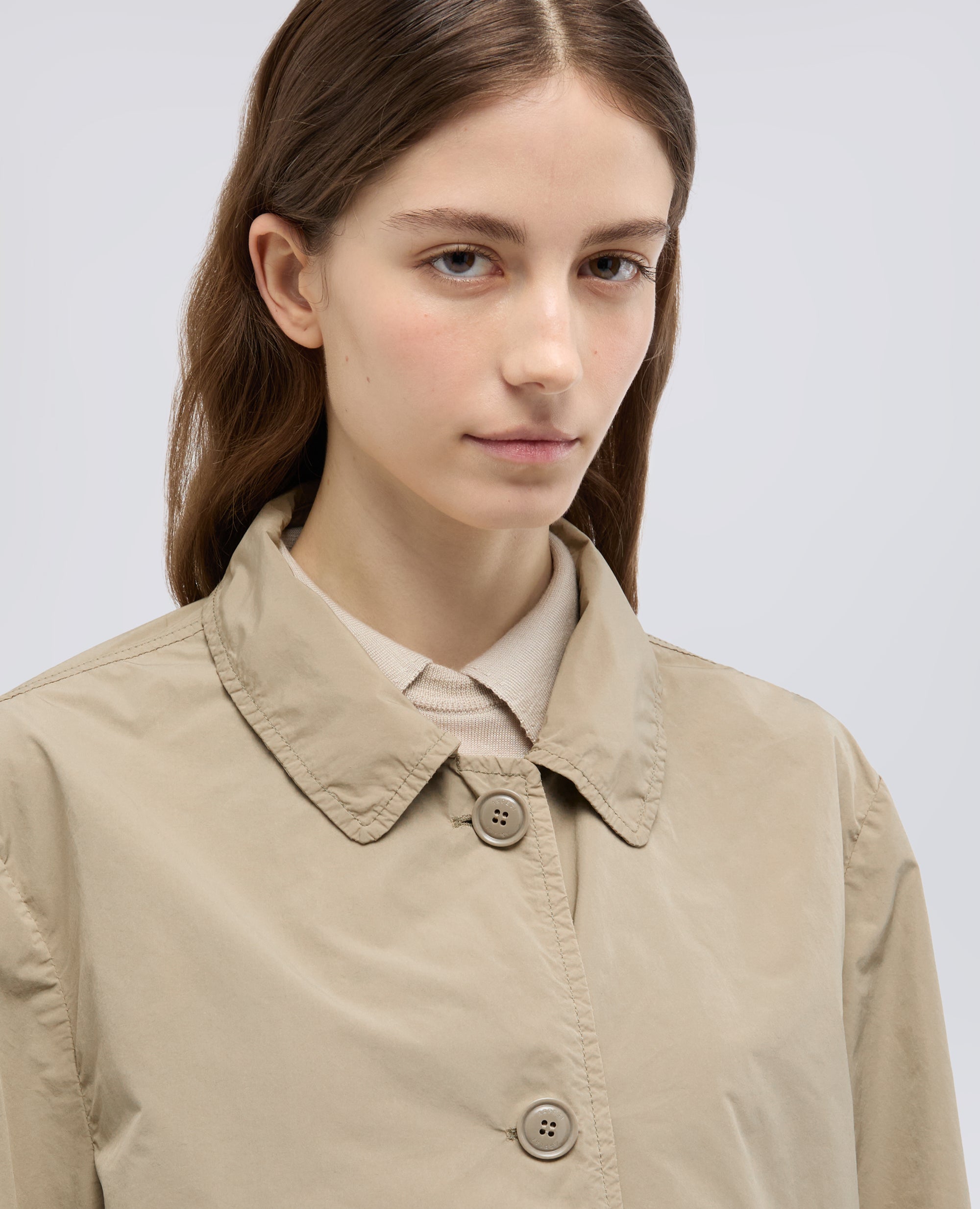 IMPERMEABILE IN POLIESTERE E NYLON COMPATTO - BEIGE - ASPESI
