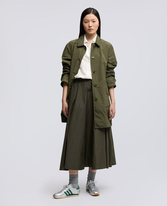 IMPERMEABILE IN POLIESTERE E NYLON COMPATTO - VERDE - ASPESI