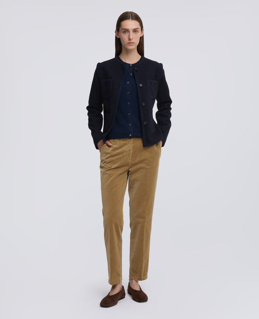 CARDIGAN IN CASHMERE - BLU - ASPESI