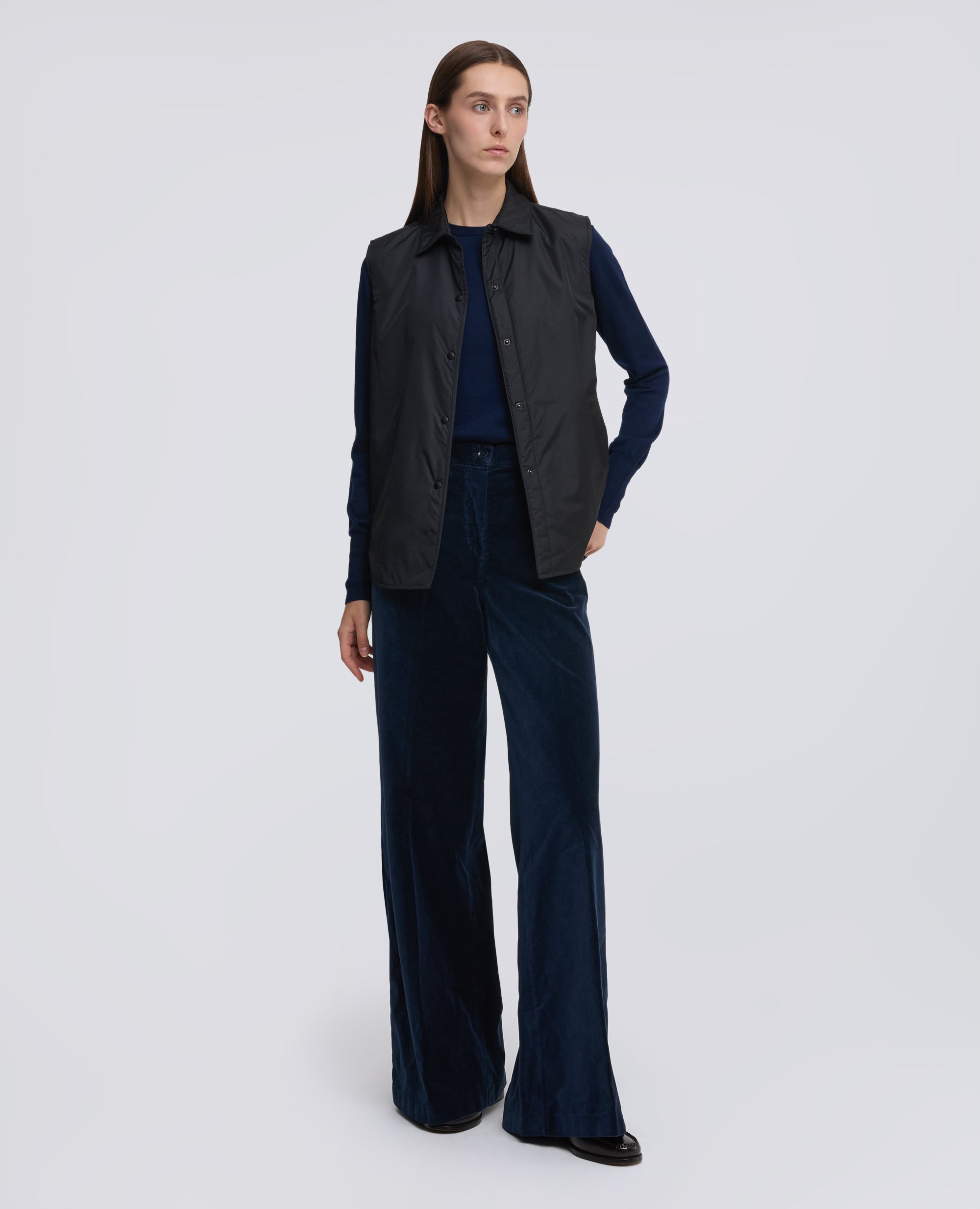 MAGLIA GIROCOLLO IN LANA MERINO - BLU - ASPESI