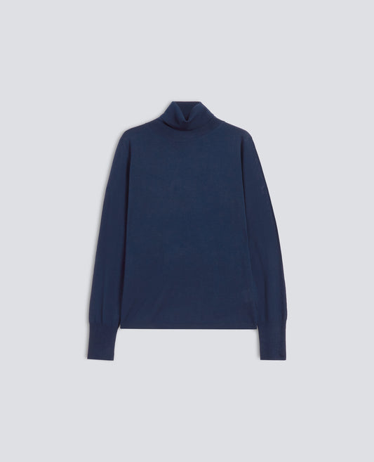 MAGLIA DOLCEVITA IN LANA - BLU - ASPESI