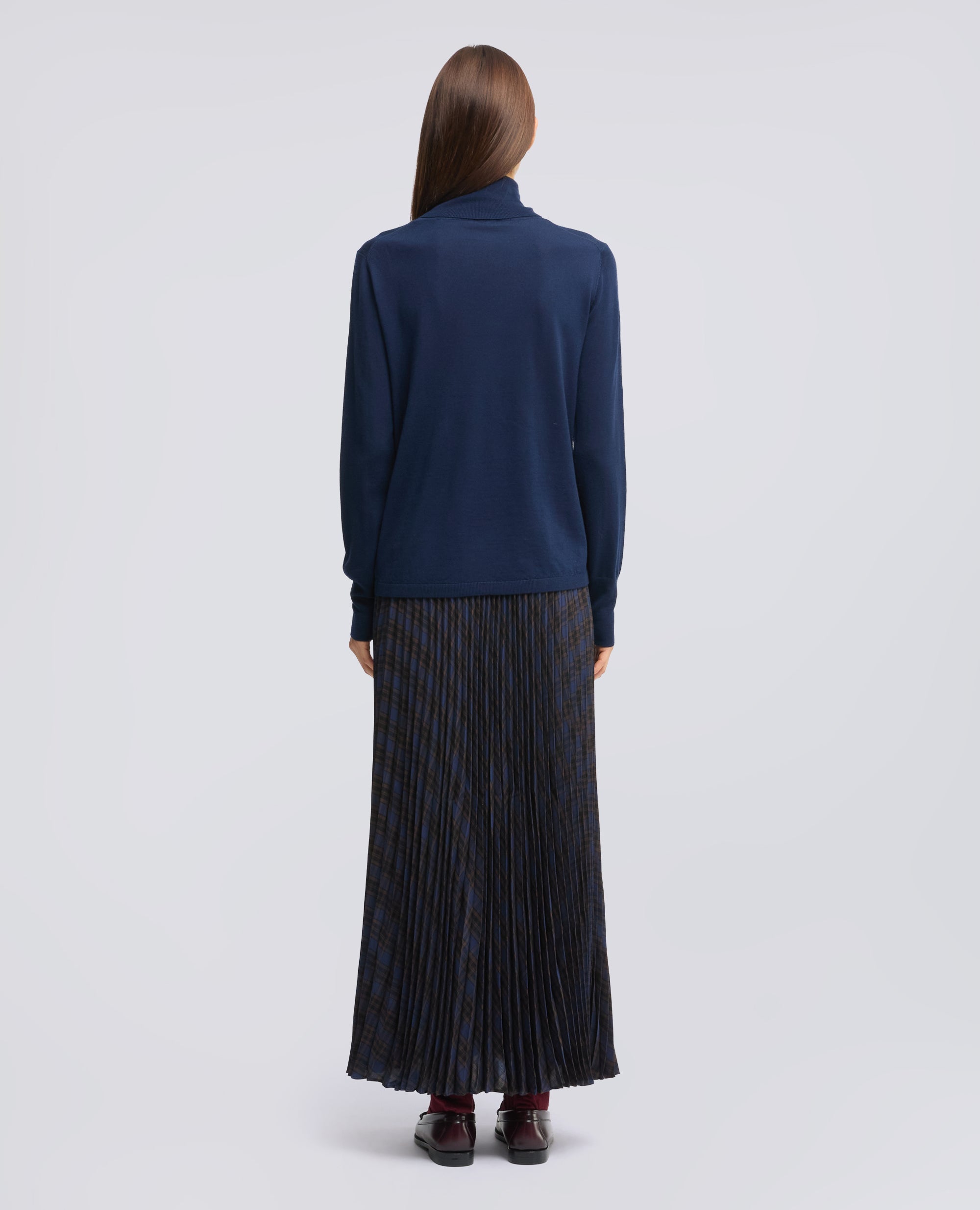 MAGLIA DOLCEVITA IN LANA - BLU - ASPESI