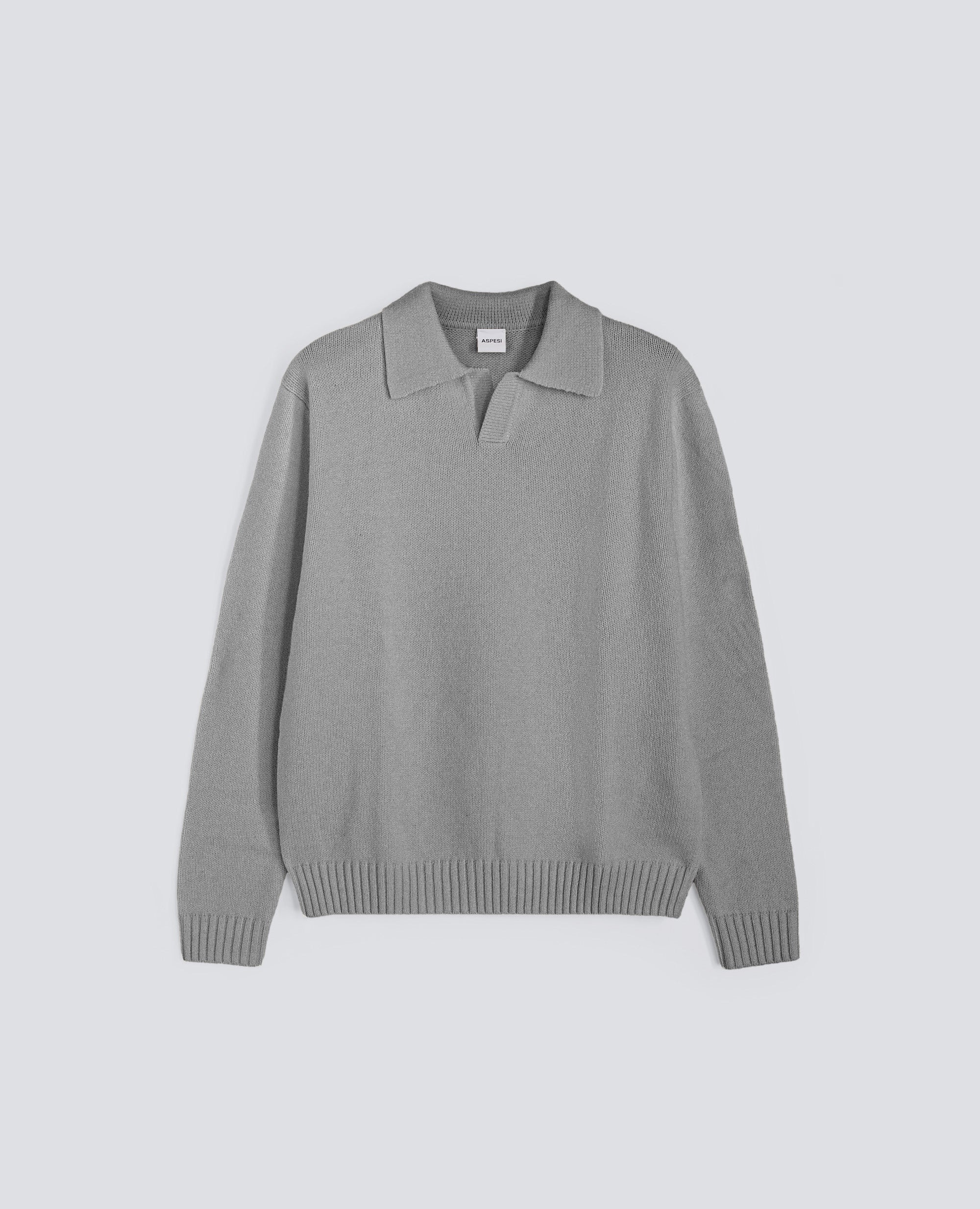 POLO IN MISTO LANA - GRIGIO - ASPESI