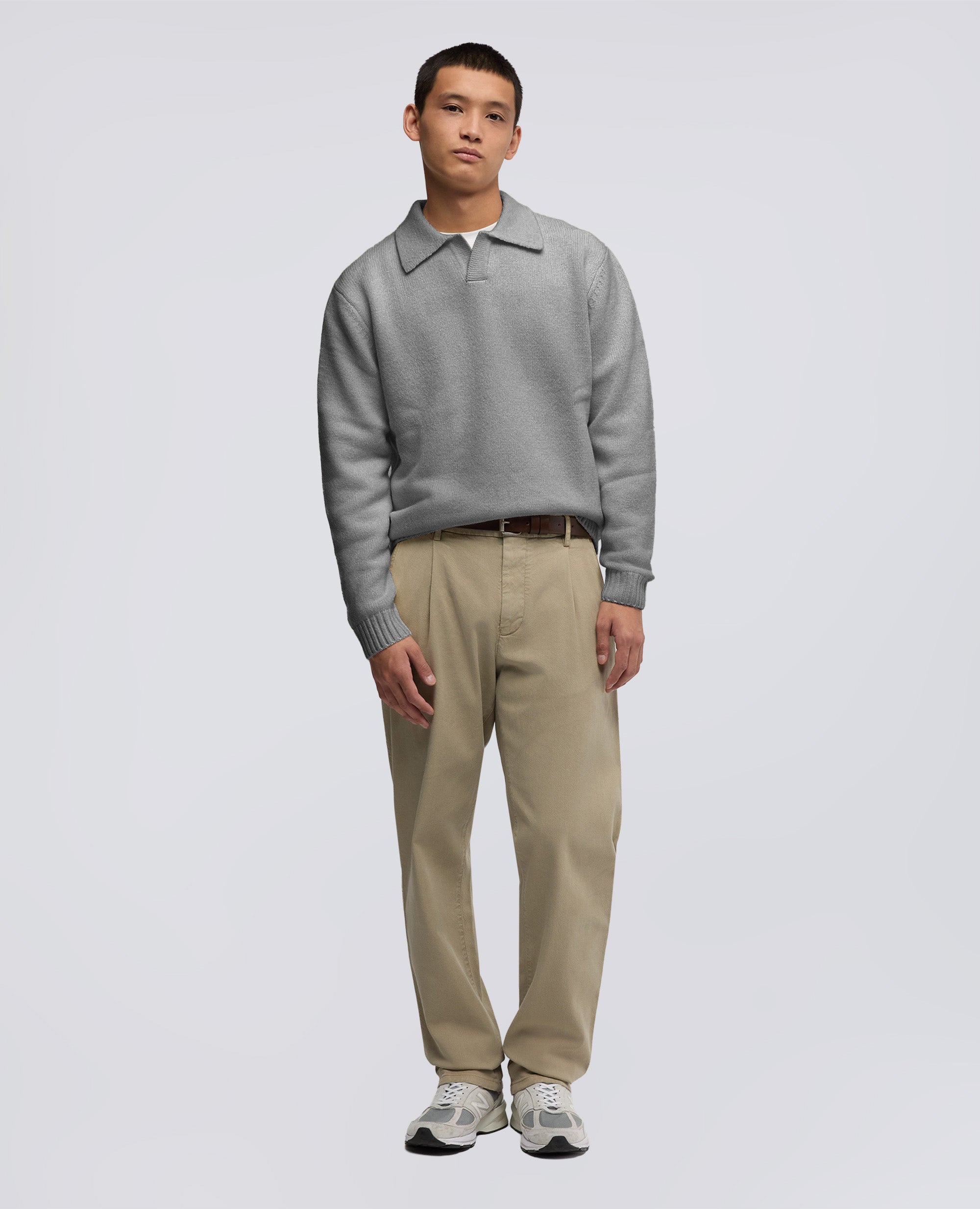 POLO IN MISTO LANA - GRIGIO - ASPESI