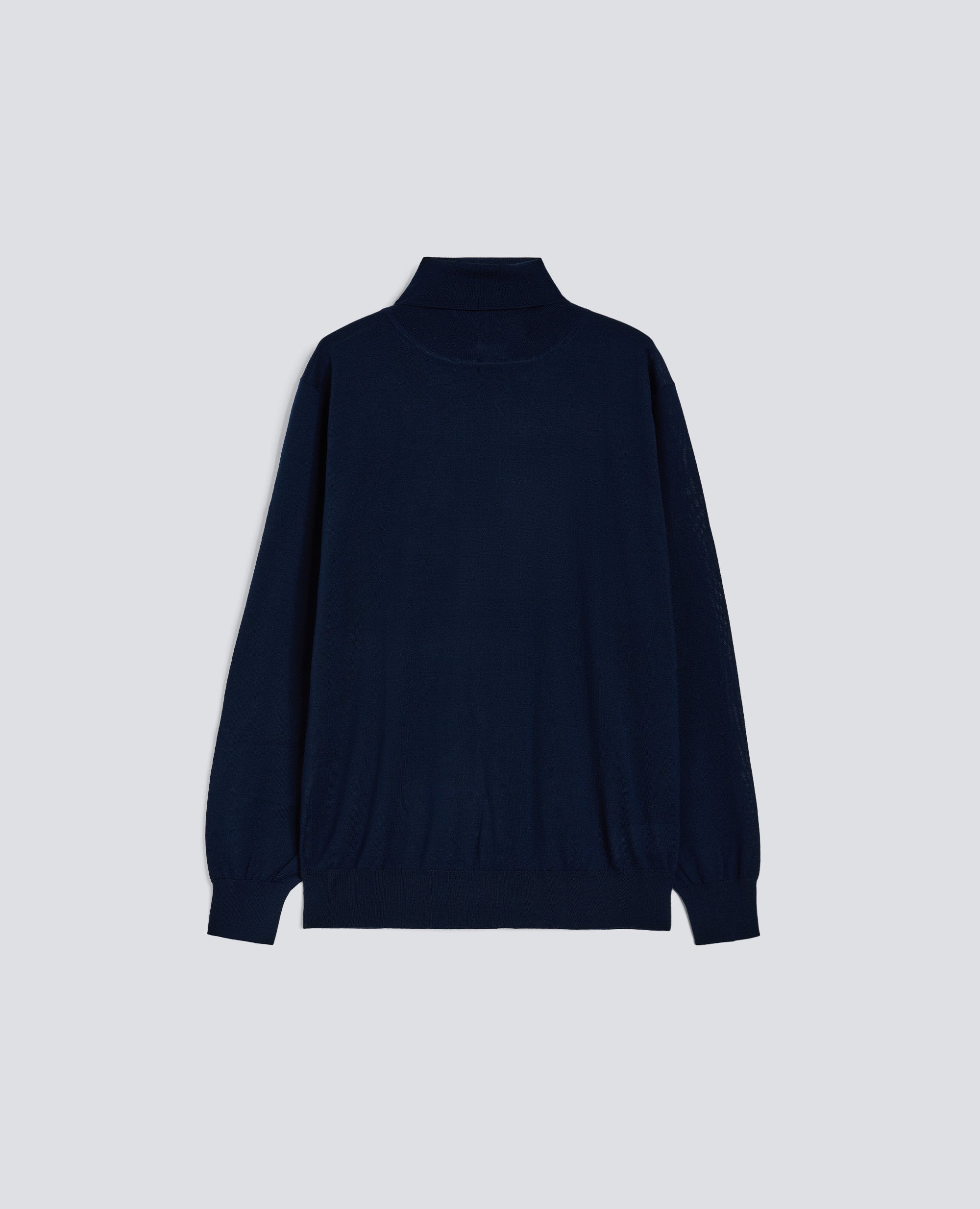 MAGLIA DOLCEVITA IN LANA MERINO - BLU - ASPESI