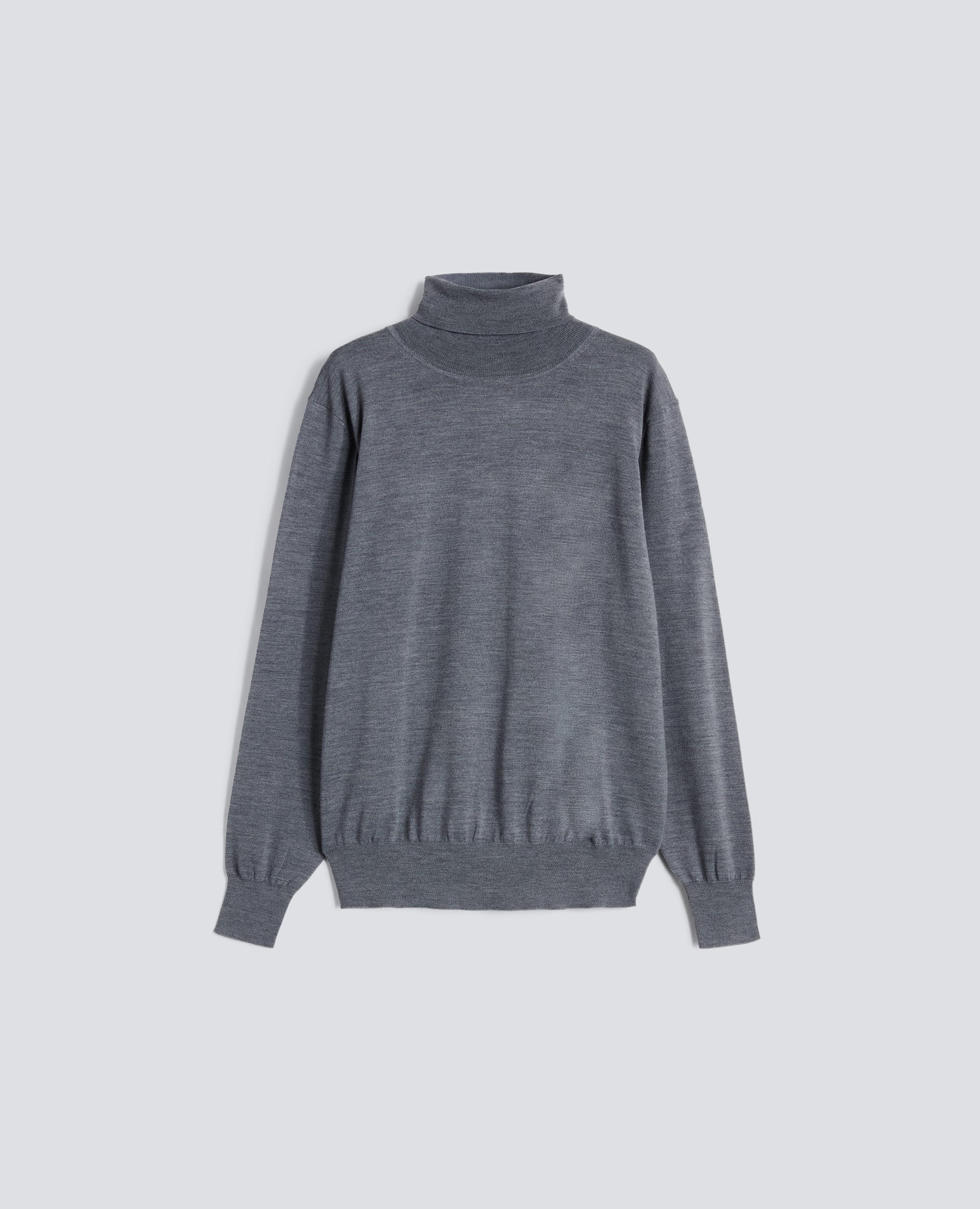 MAGLIA DOLCEVITA IN LANA MERINO - GRIGIO - ASPESI