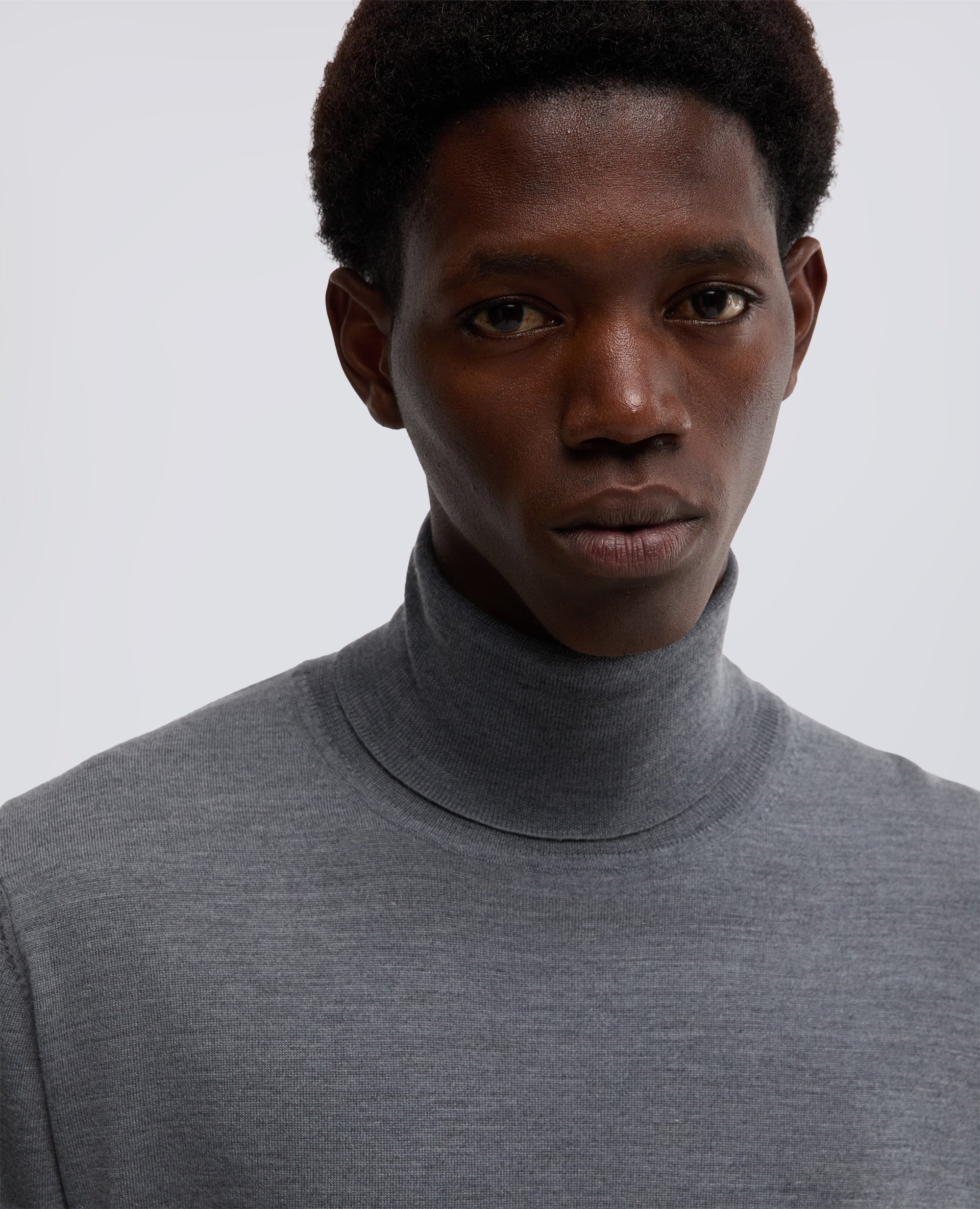 MAGLIA DOLCEVITA IN LANA MERINO - GRIGIO - ASPESI