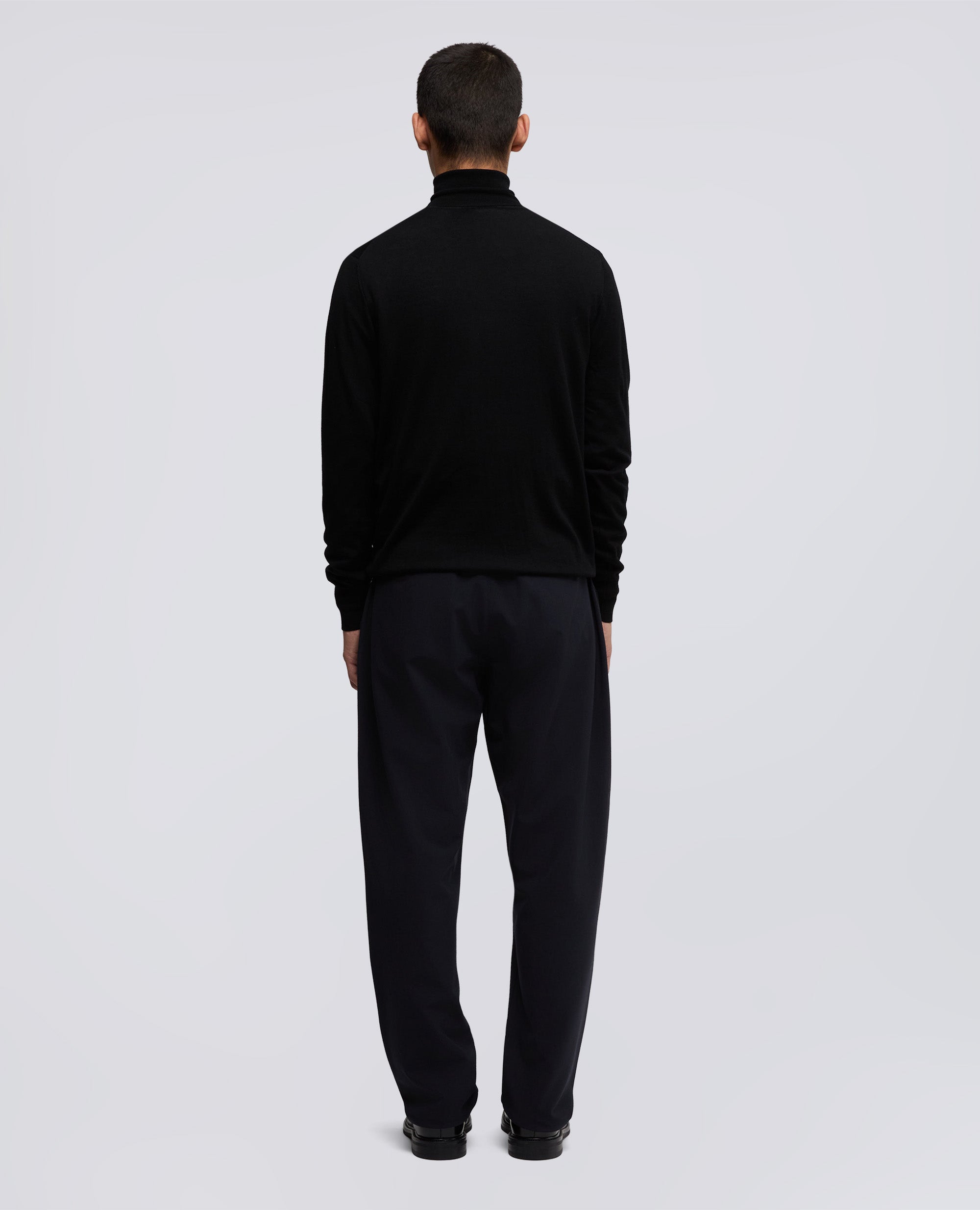 MAGLIA DOLCEVITA IN LANA MERINO - NERO - ASPESI