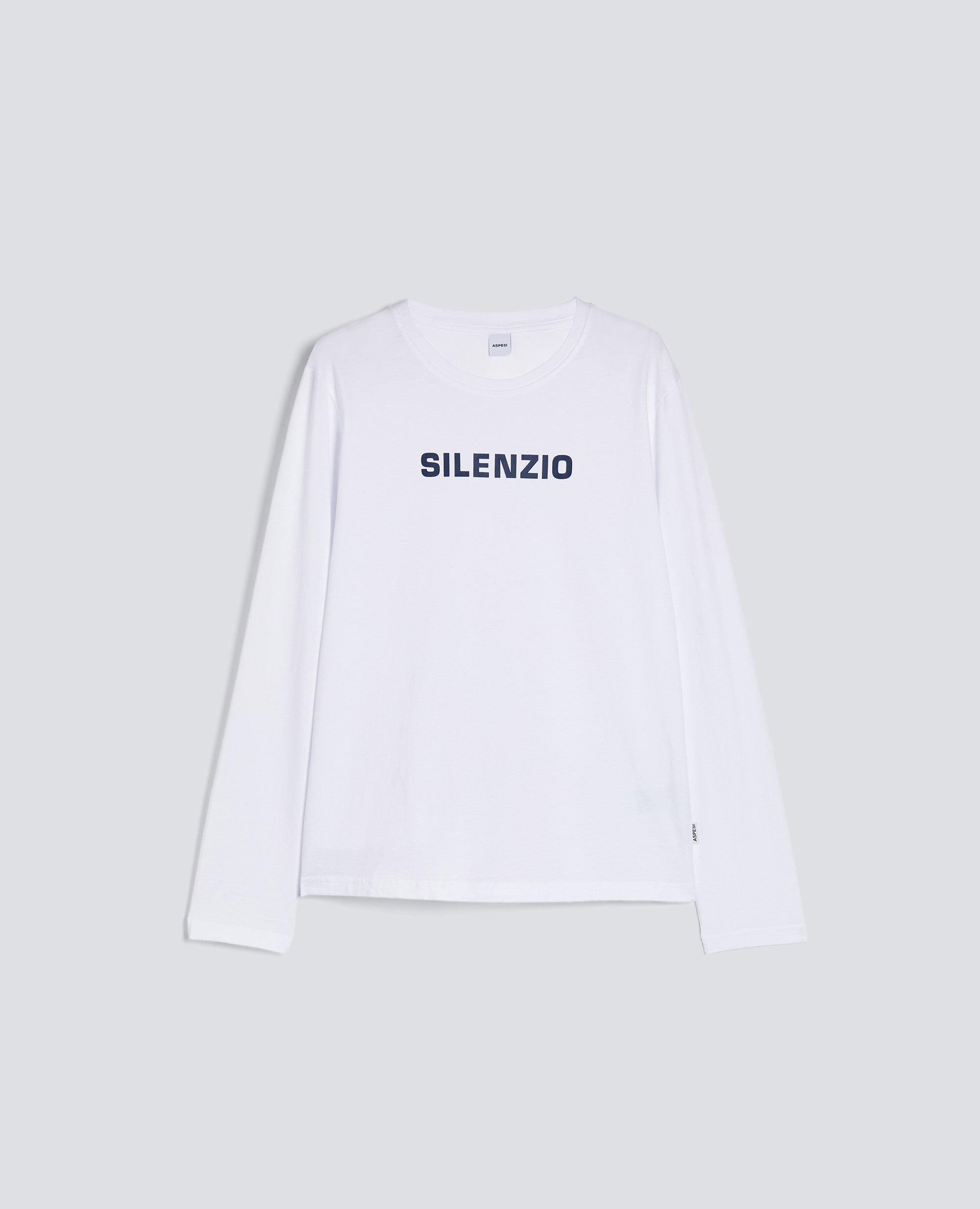 TSHIRT MANICA LUNGA SILENZIO - BIANCO - ASPESI