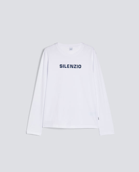 TSHIRT MANICA LUNGA SILENZIO - BIANCO - ASPESI