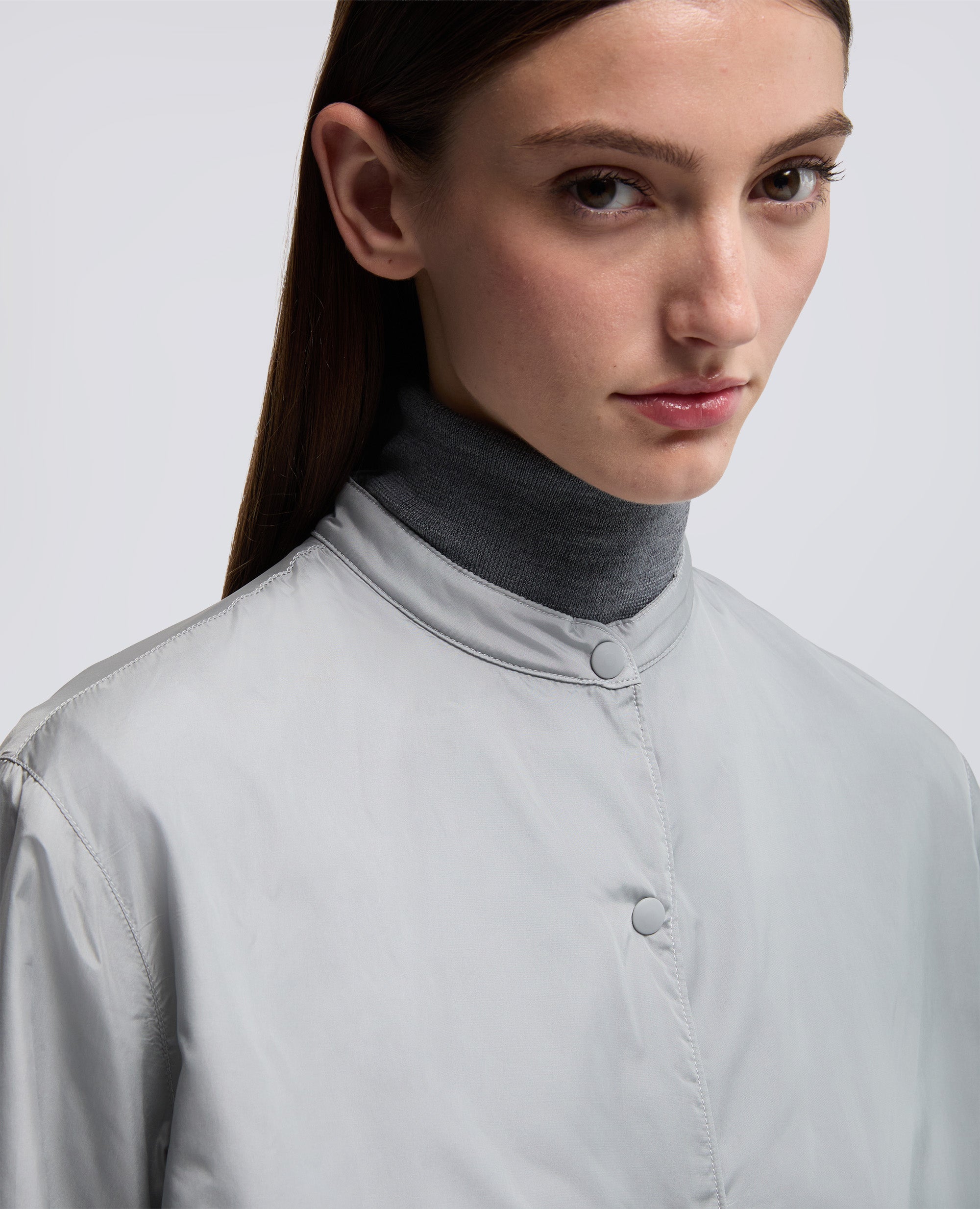GIACCA CAMICIA IN TAFFETÀ TECNICO - GRIGIO - ASPESI