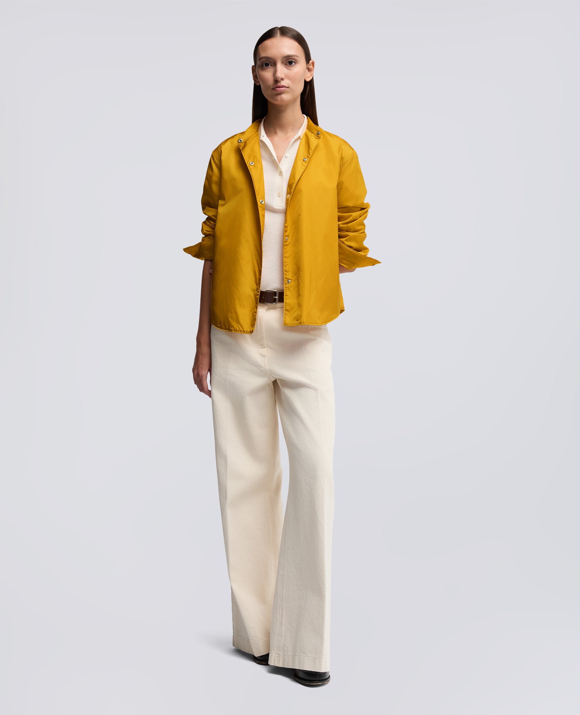 TECHNISCHE HEMDJACKE AUS TAFT - GIALLO - ASPESI