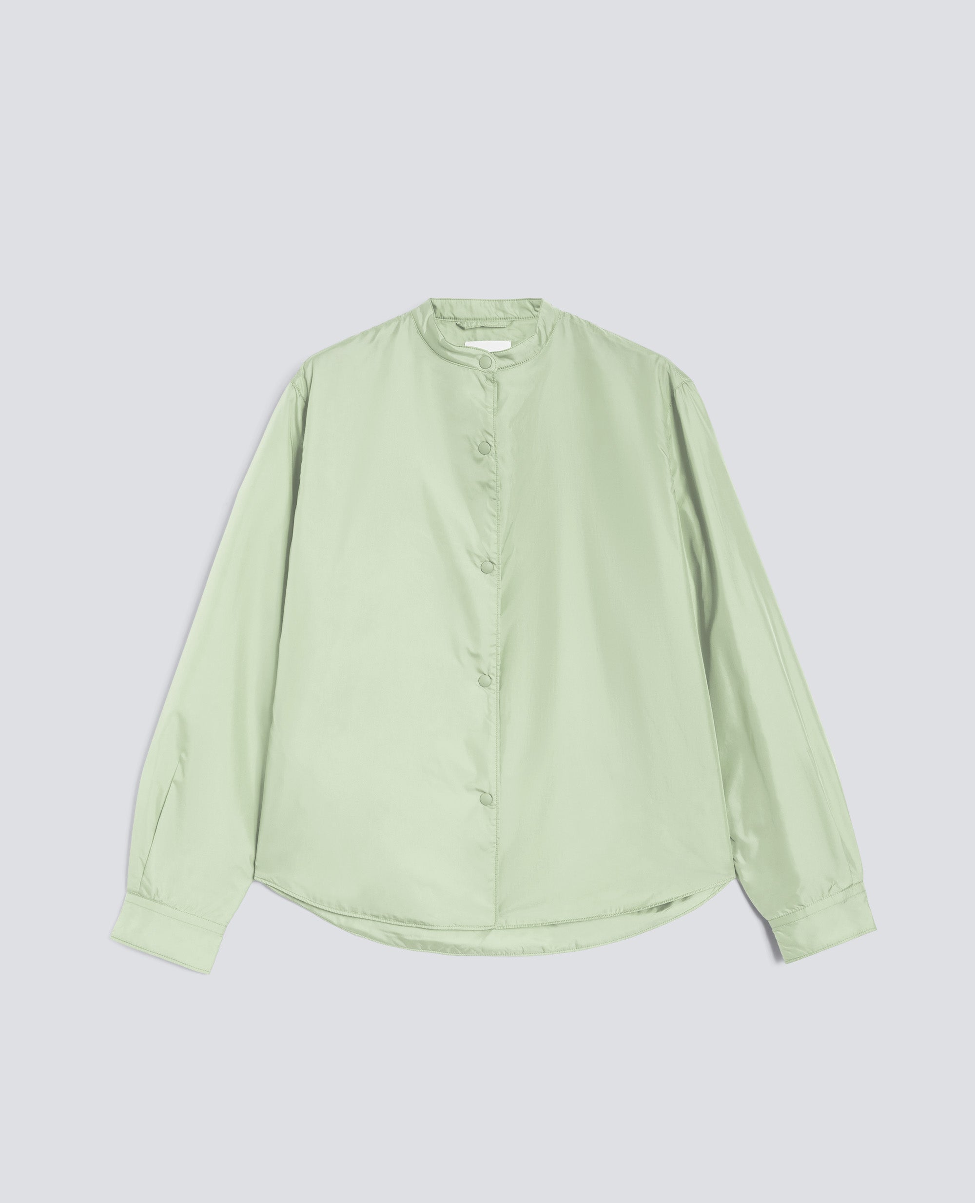 TECHNISCHE HEMDJACKE AUS TAFT - VERDE - ASPESI