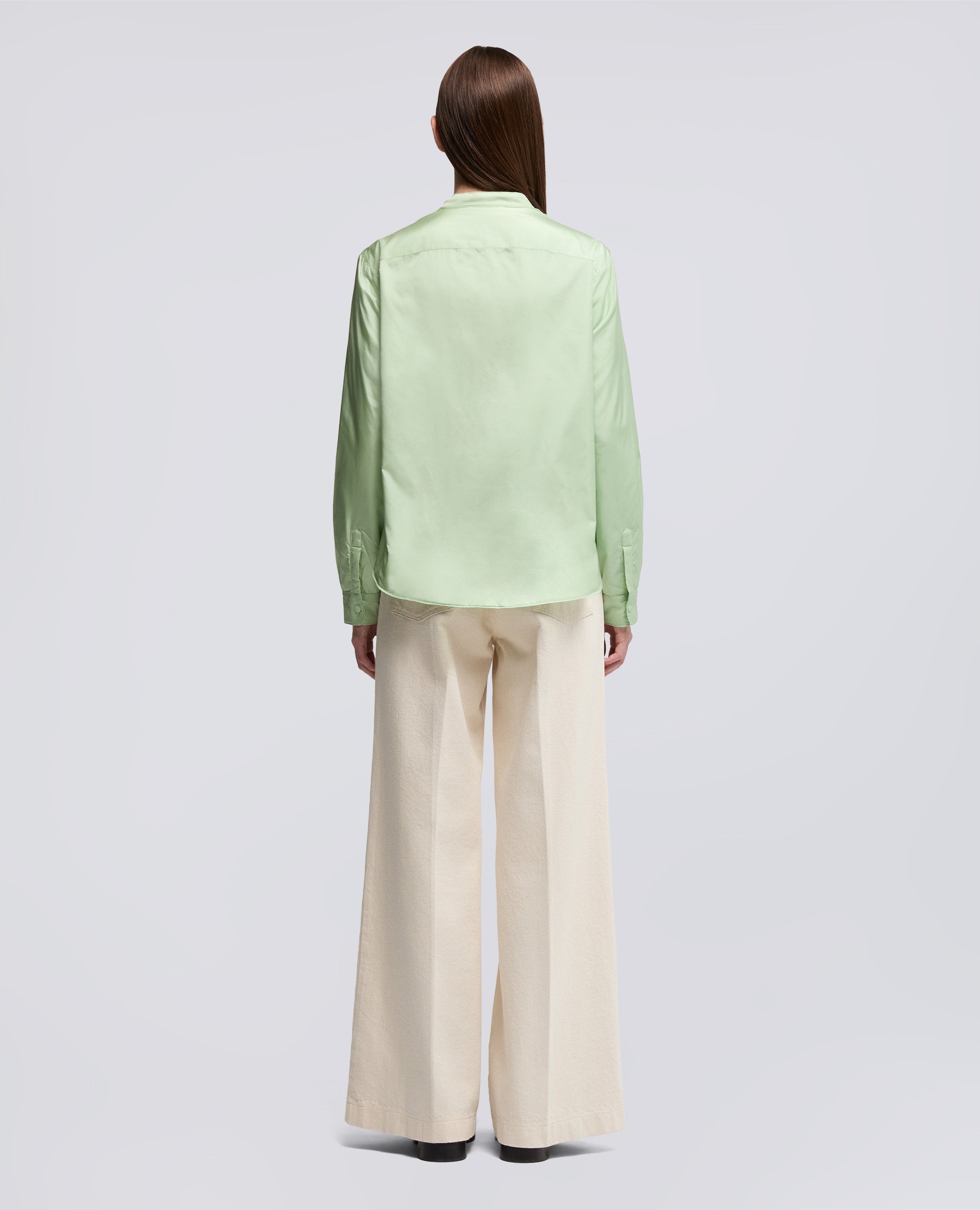 TECHNISCHE HEMDJACKE AUS TAFT - VERDE - ASPESI