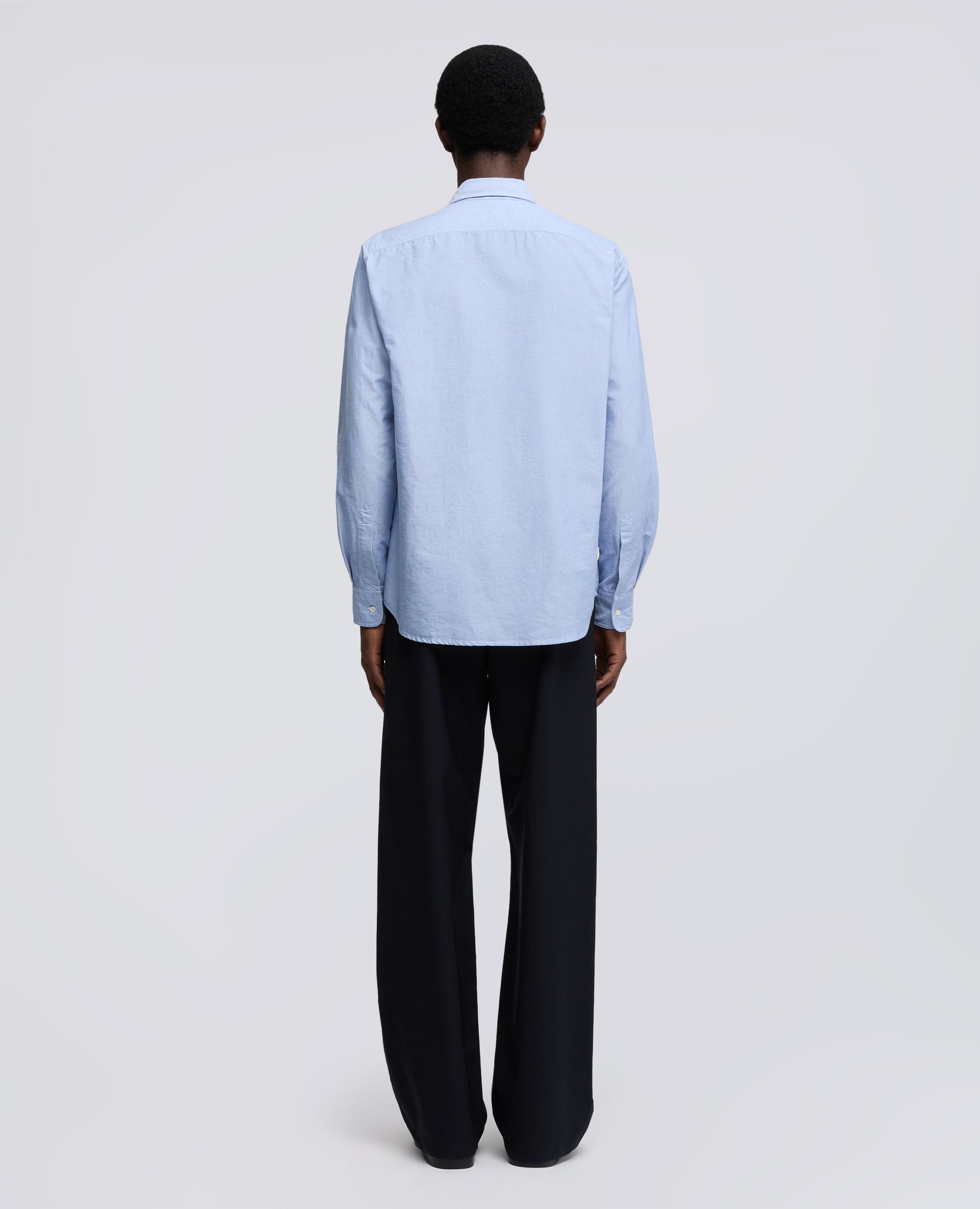 CAMICIA DA LAVORO IN CHAMBRAY DI COTONE GIAPPONESE - AZZURRO - ASPESI