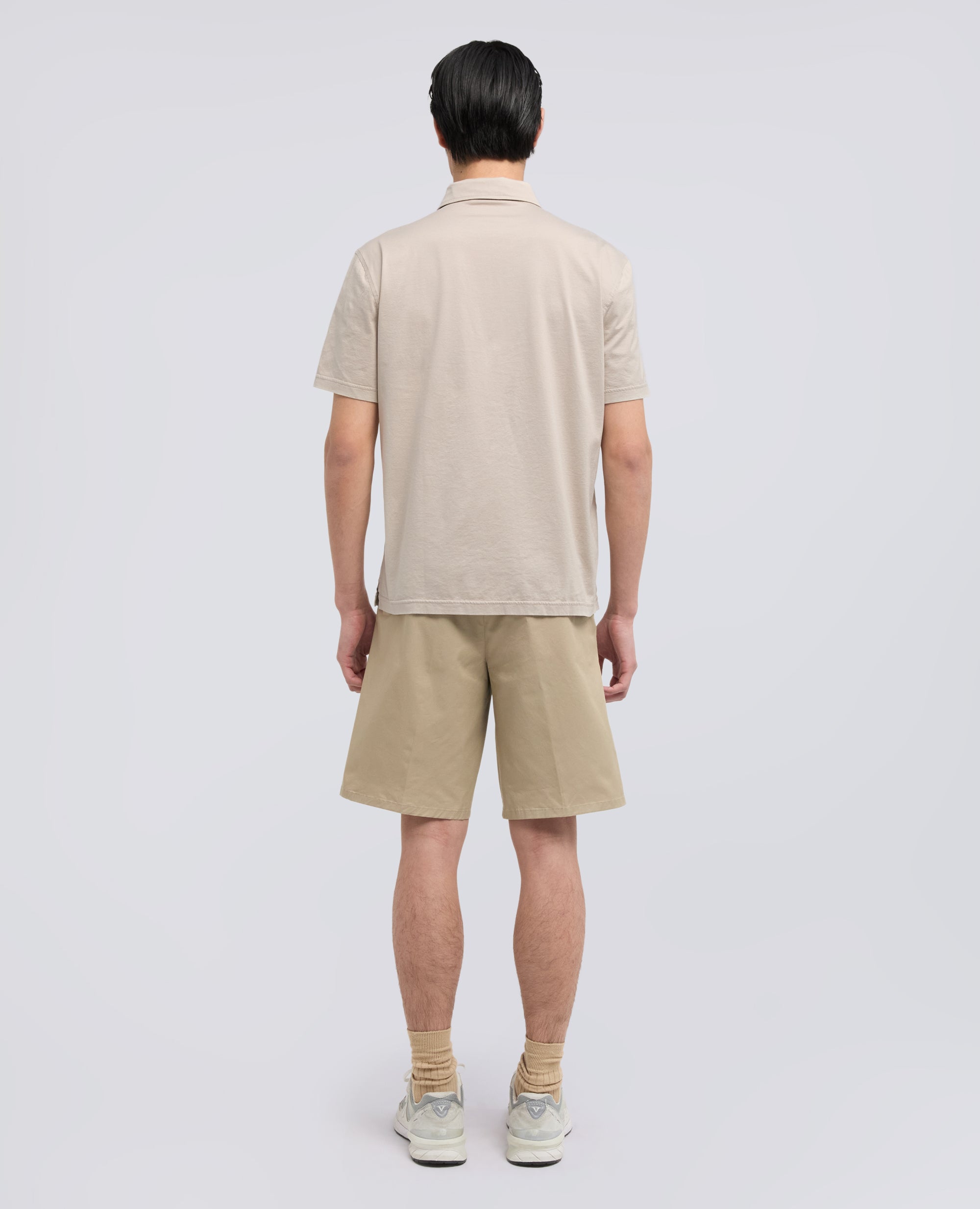 POLO A MANICA CORTA IN JERSEY DI DI COTONE - BEIGE - ASPESI