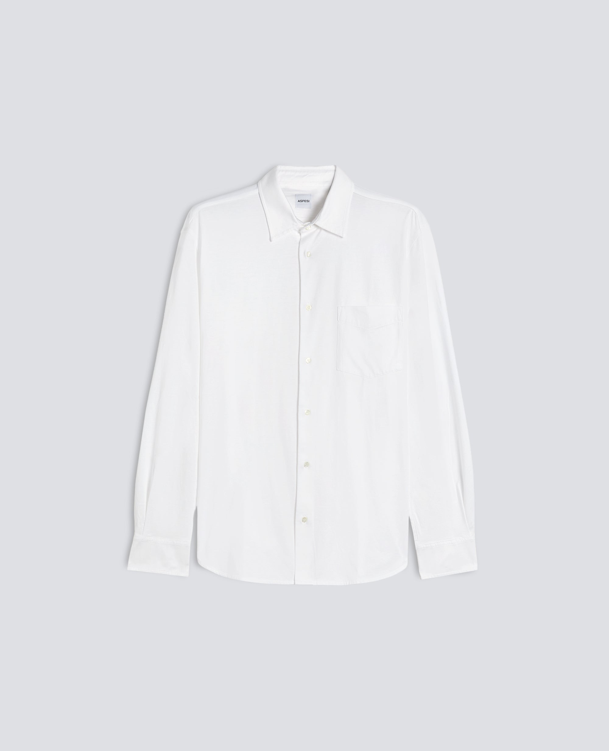 CAMICIA IN JERSEY DI COTONE - BIANCO - ASPESI