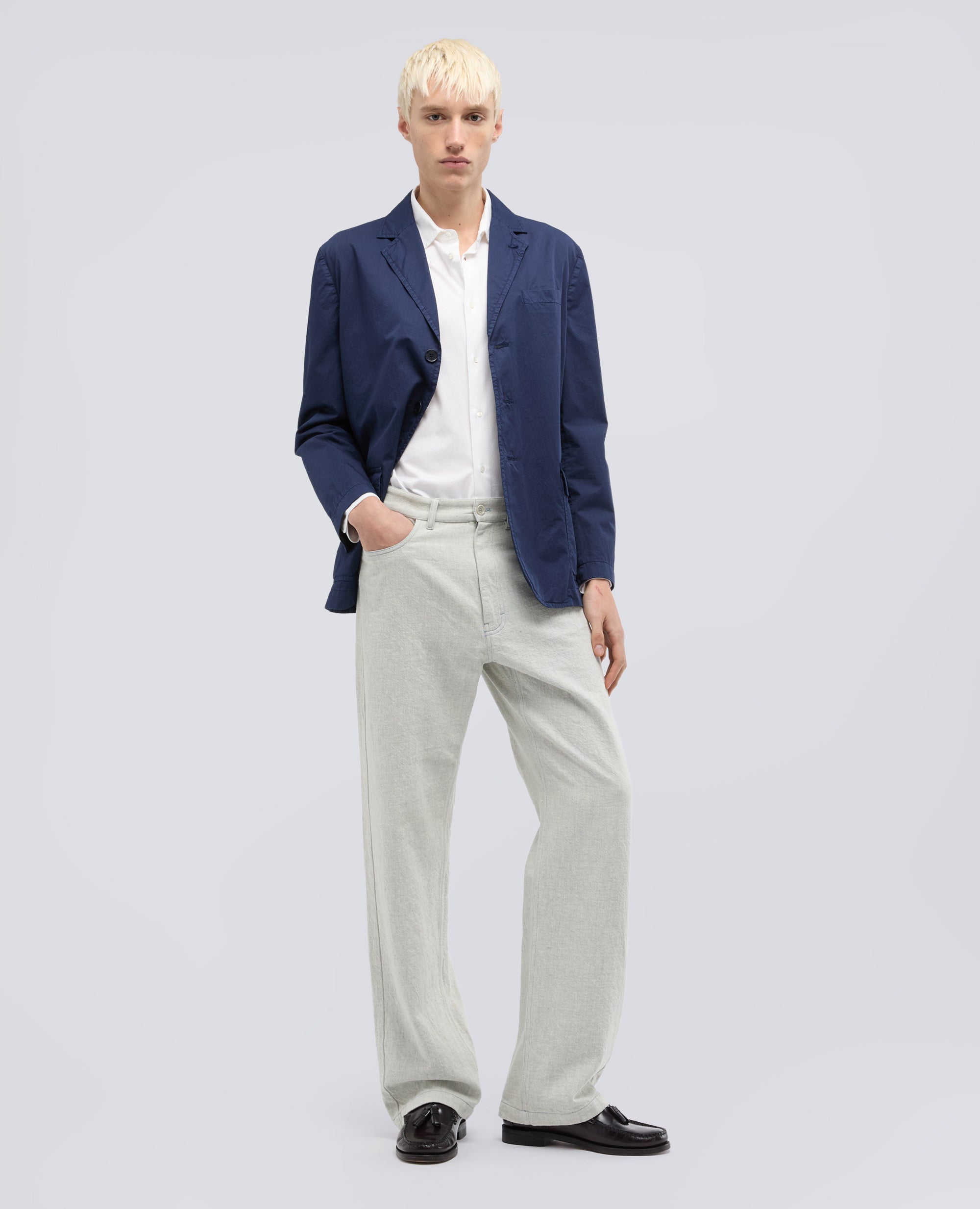 CAMICIA IN JERSEY DI COTONE - BIANCO - ASPESI